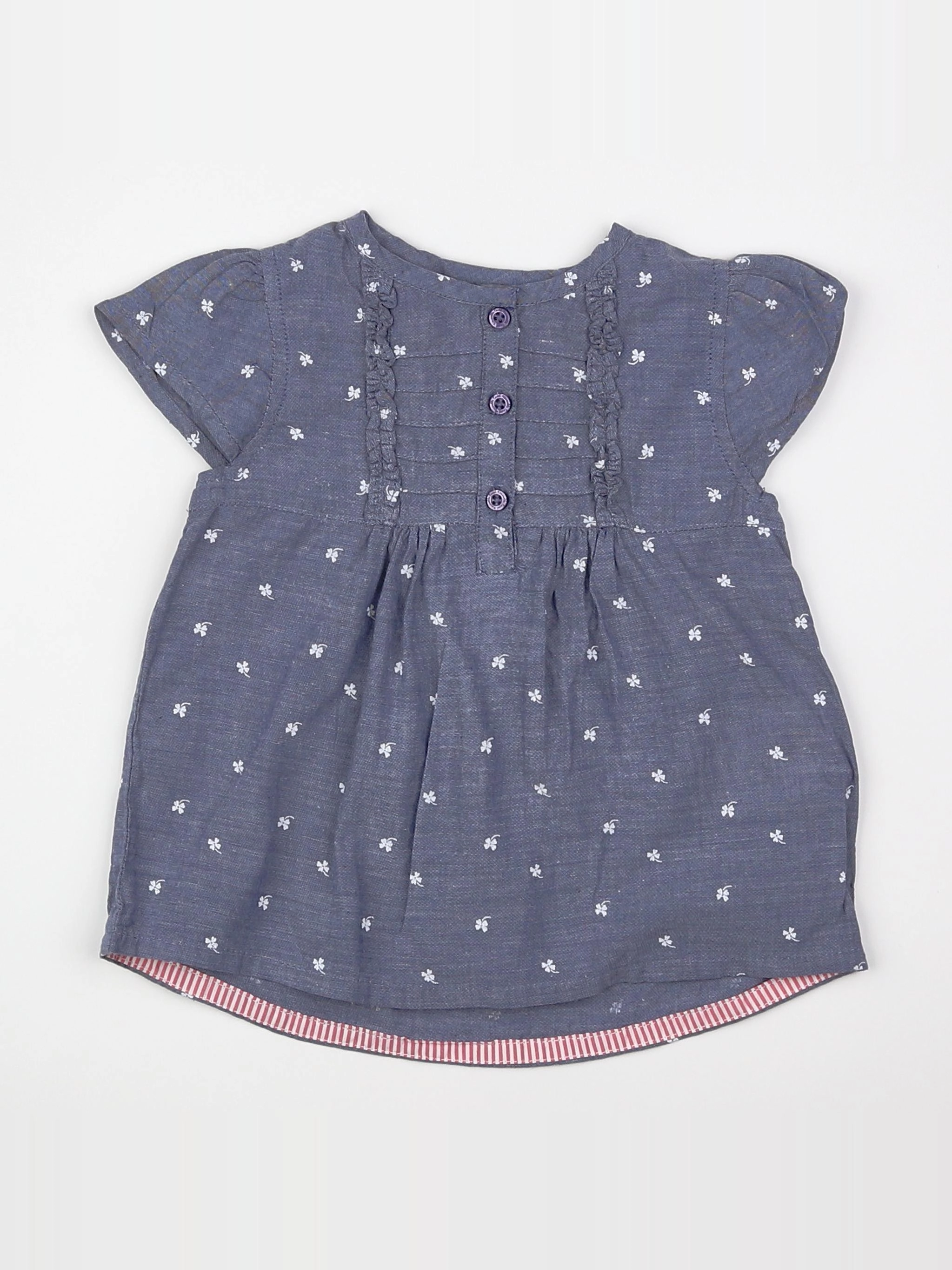 Cadet Rousselle - robe bleu - 12 mois