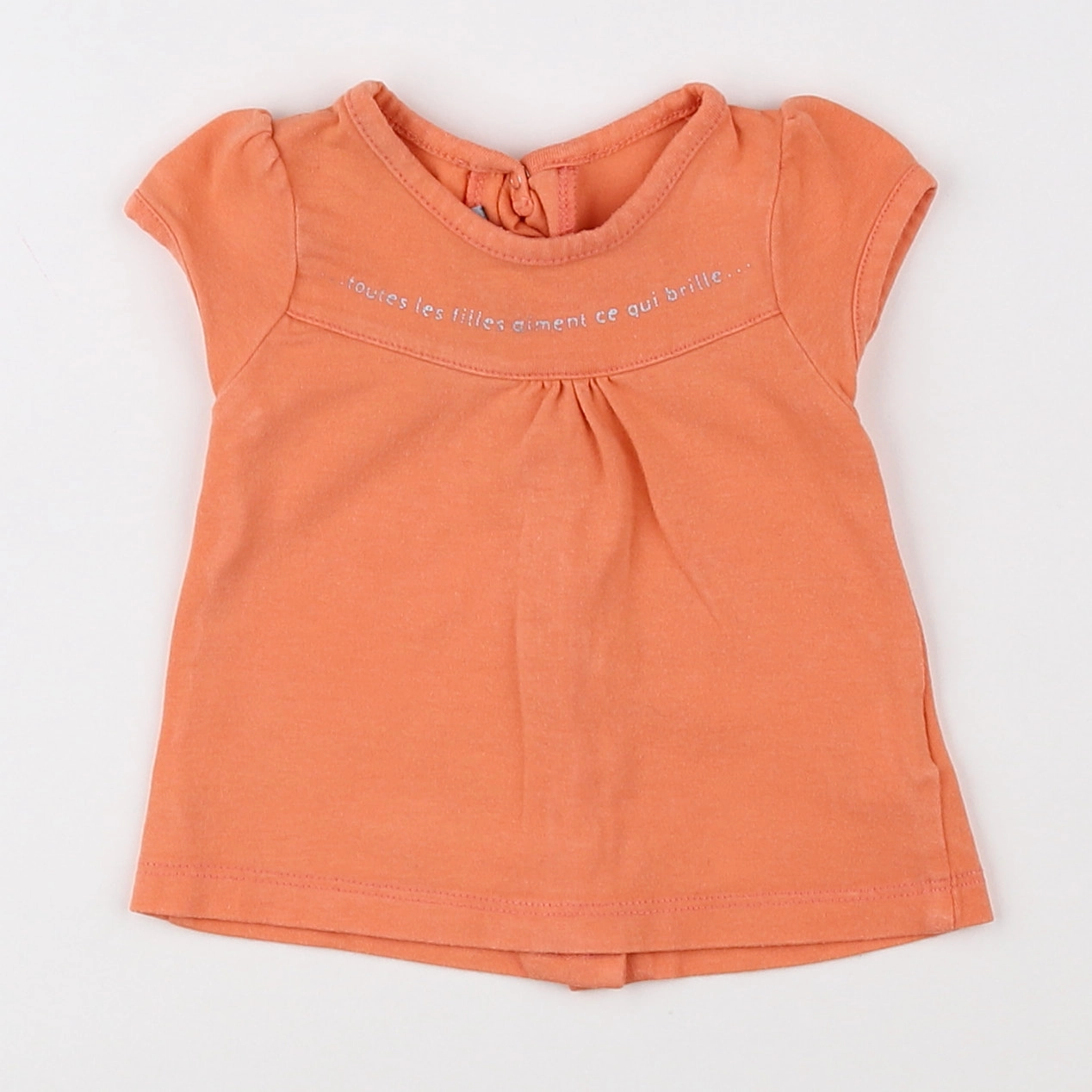Tape à l'oeil - tee-shirt orange - 3 mois