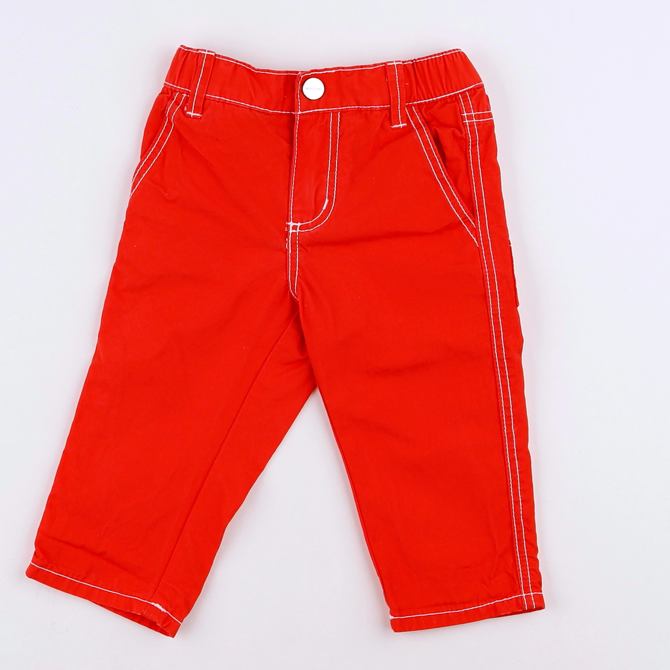 Jacadi - pantalon orange - 12 mois