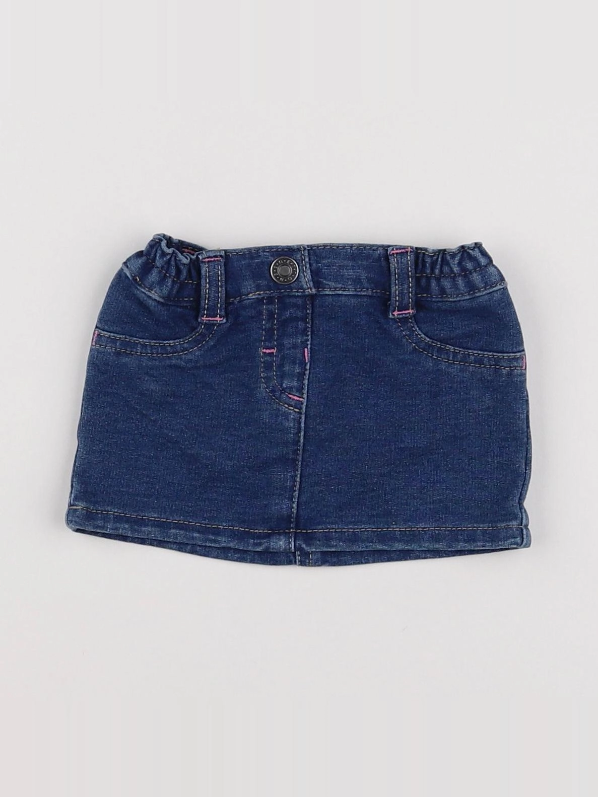 Benetton - jupe bleu - 3/6 mois