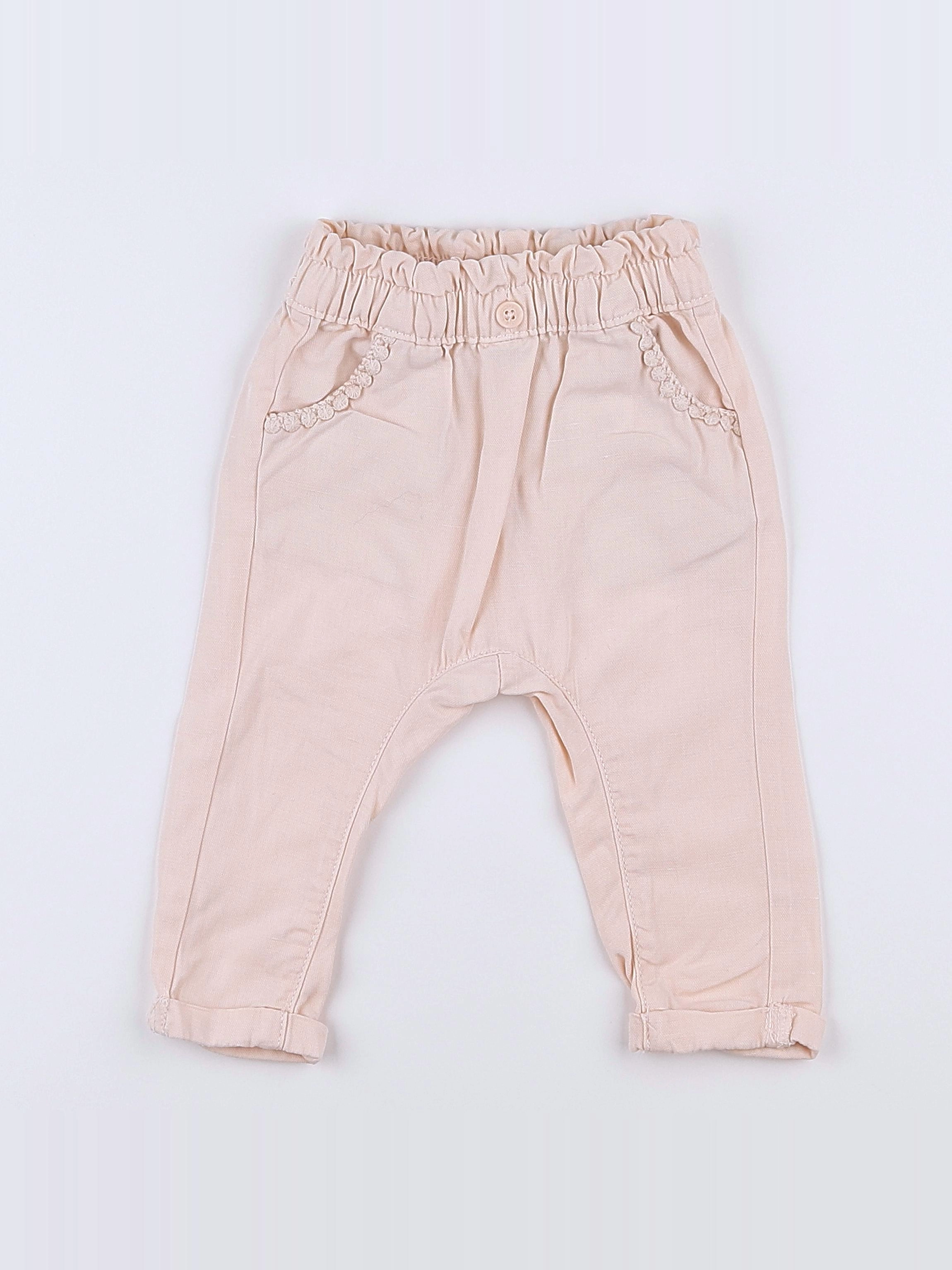 Tape à l'oeil - pantalon rose - 12 mois