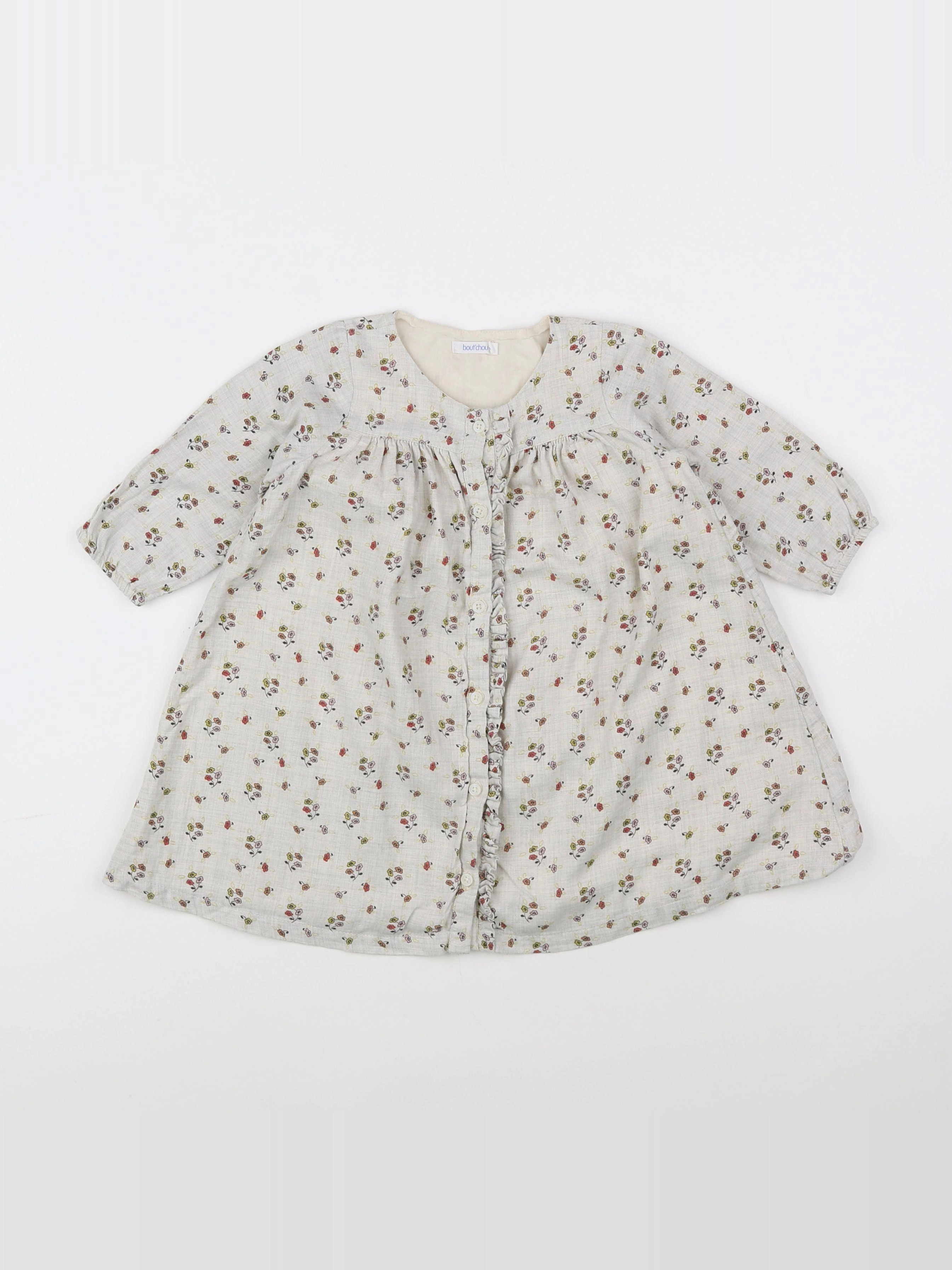 Boutchou - robe gris - 12 mois