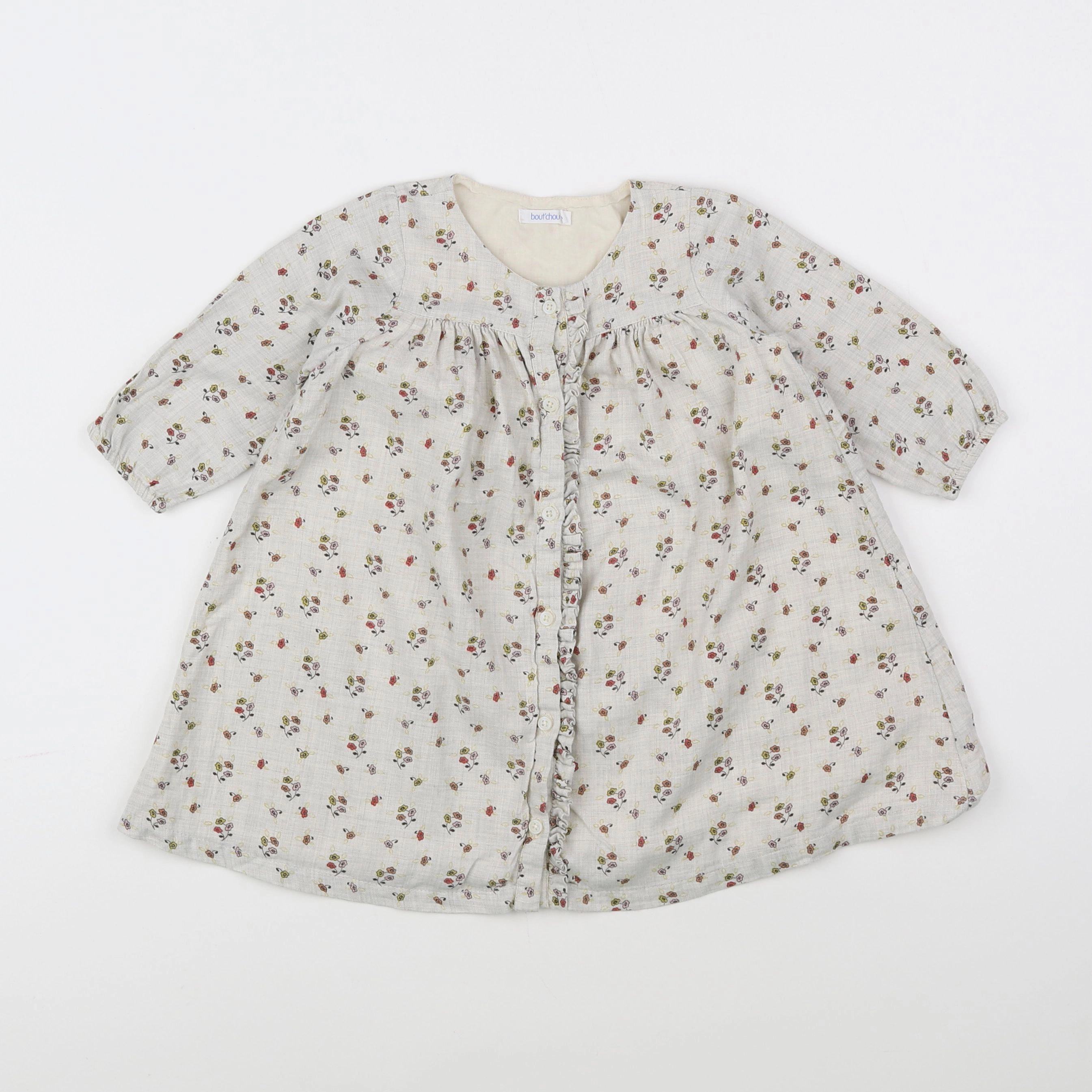 Boutchou - robe gris - 12 mois