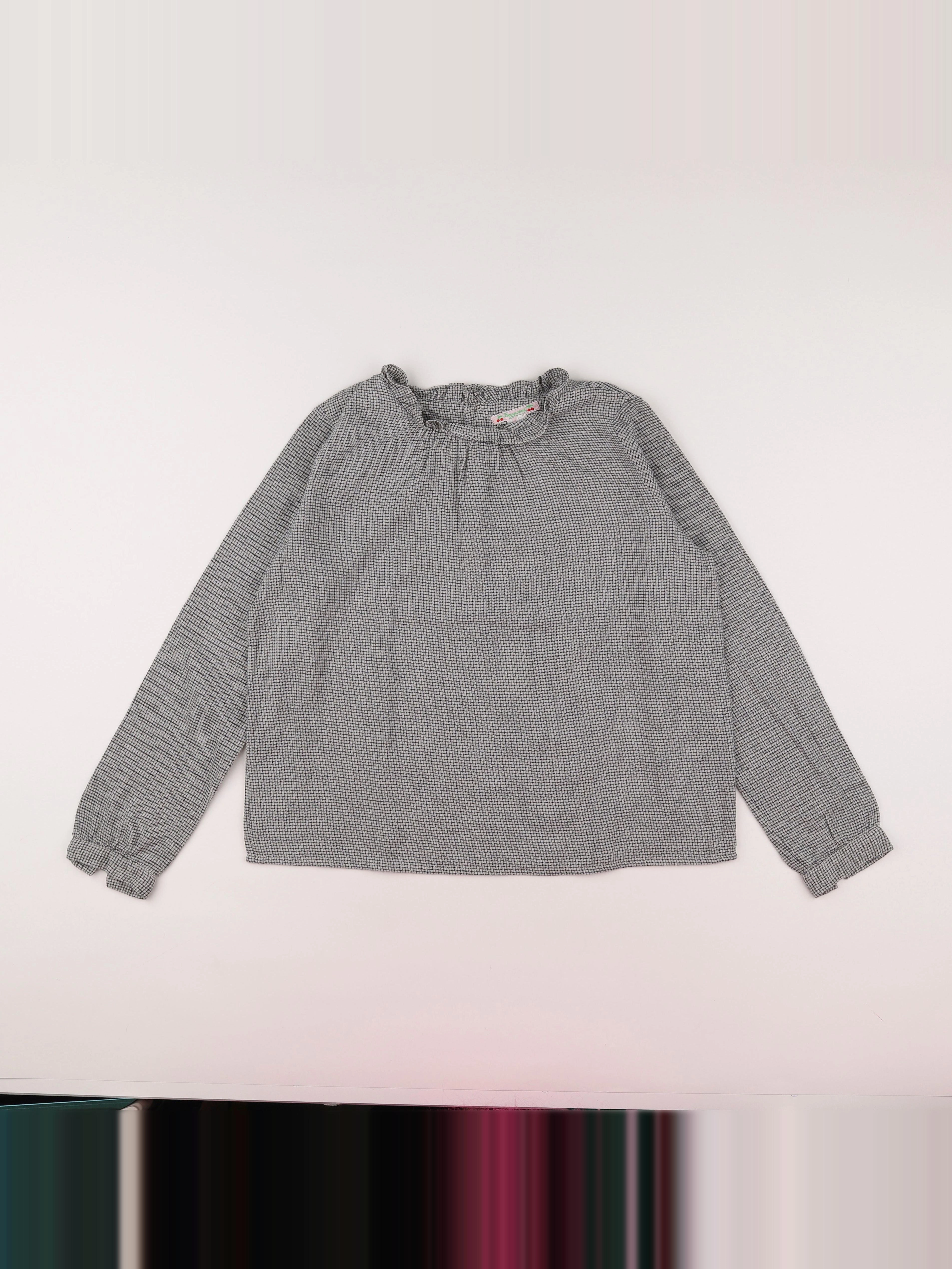 Bonpoint - blouse gris - 12 ans