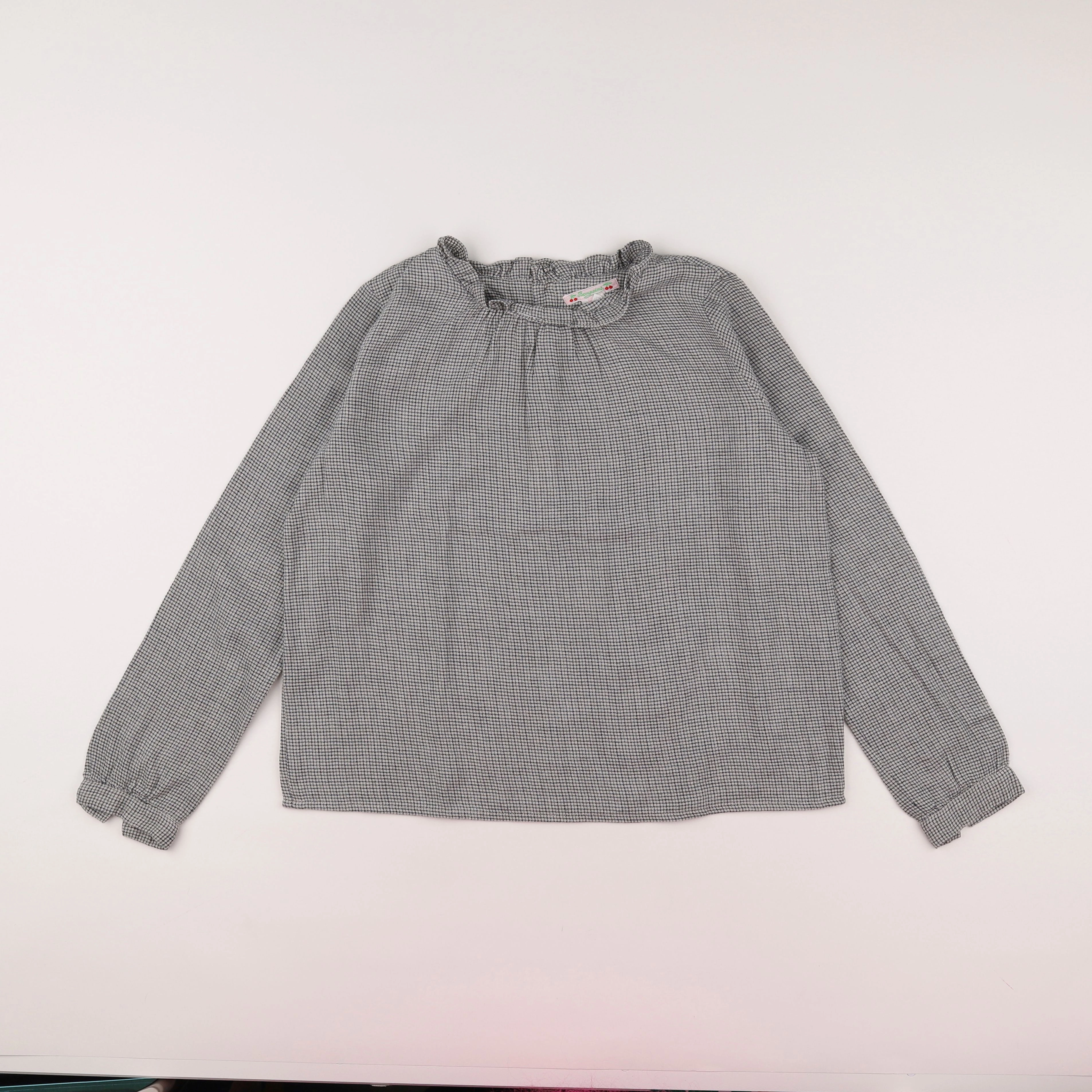 Bonpoint - blouse gris - 12 ans