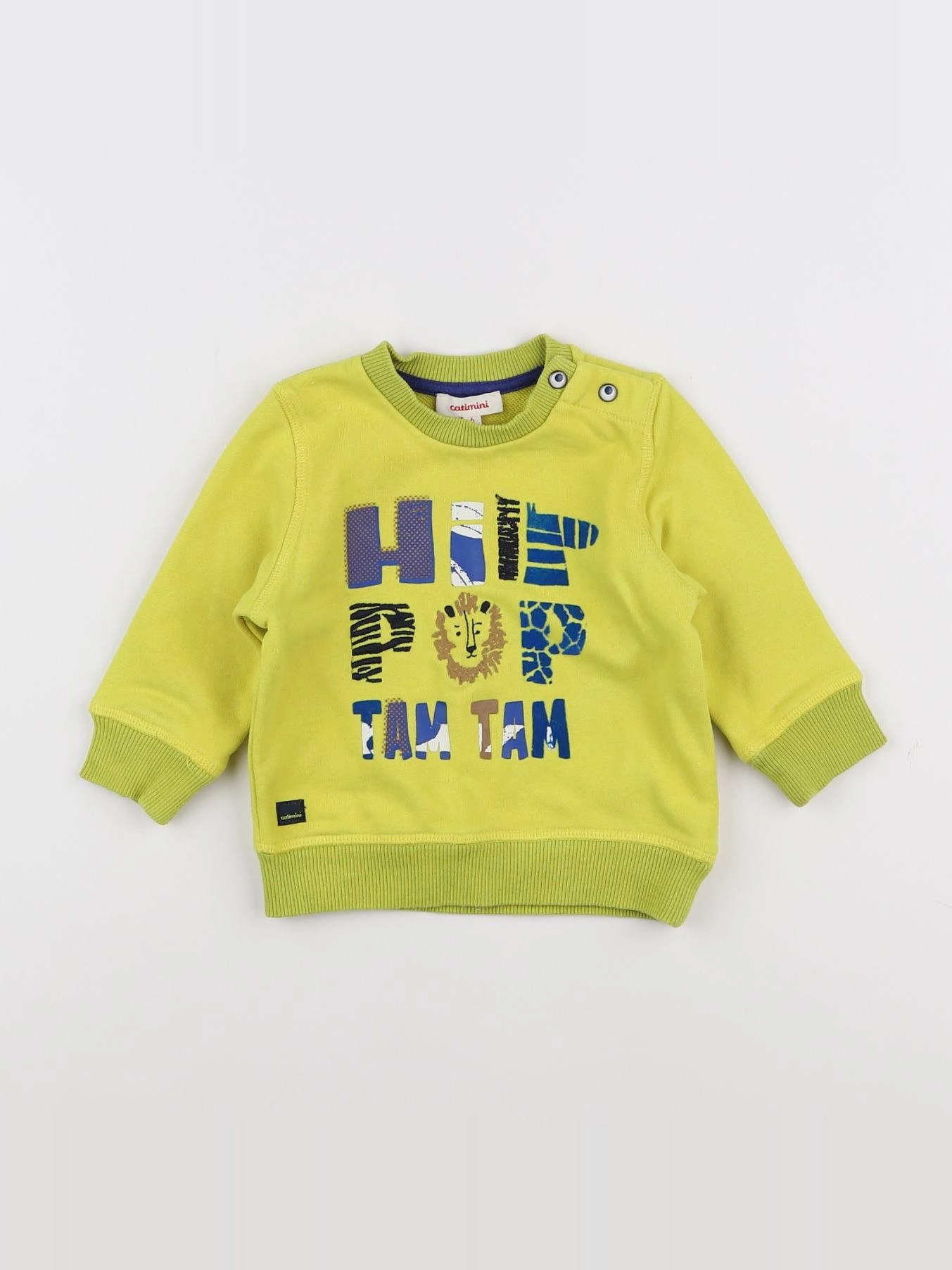 Catimini - sweat jaune - 6 mois