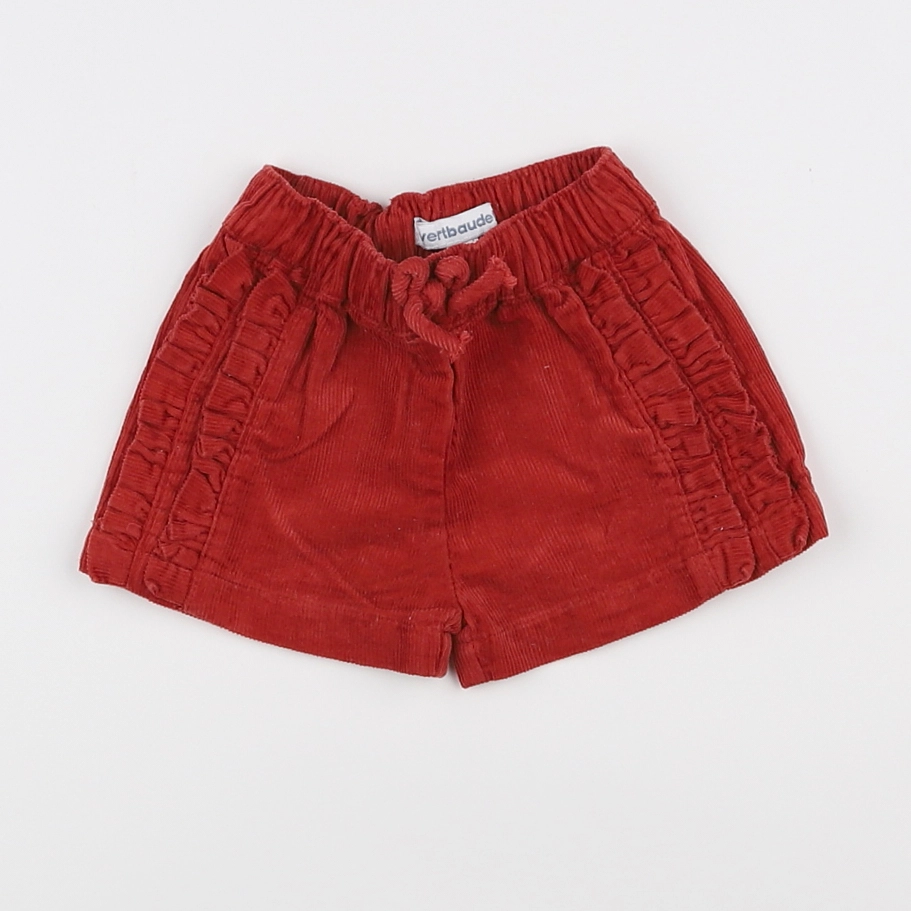 Vertbaudet - short orange - 3 mois