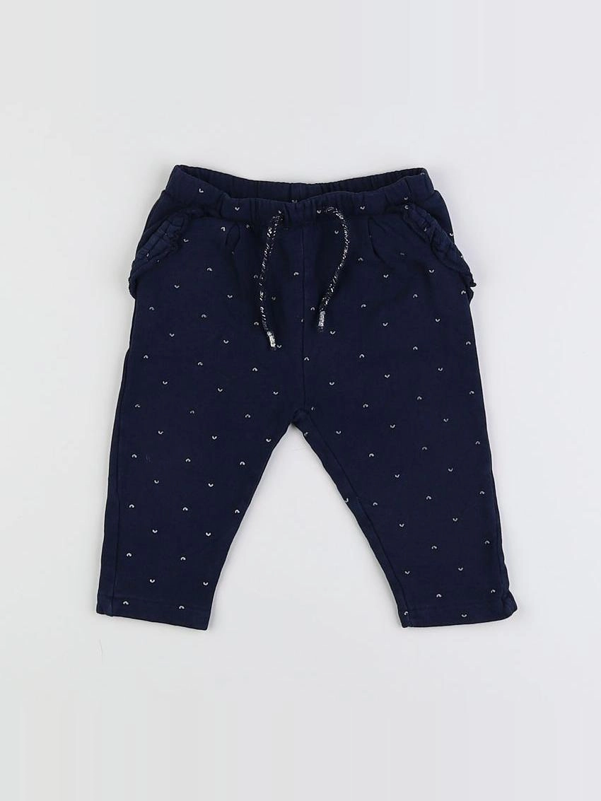 Vertbaudet - pantalon bleu - 12 mois