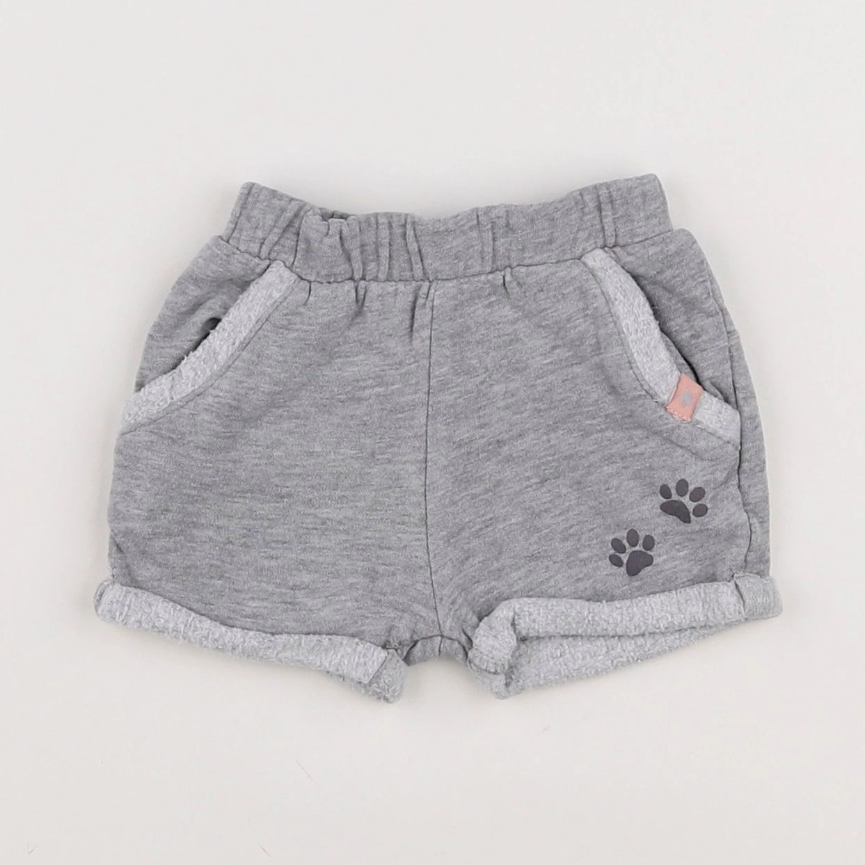 Vertbaudet - short gris - 3 mois