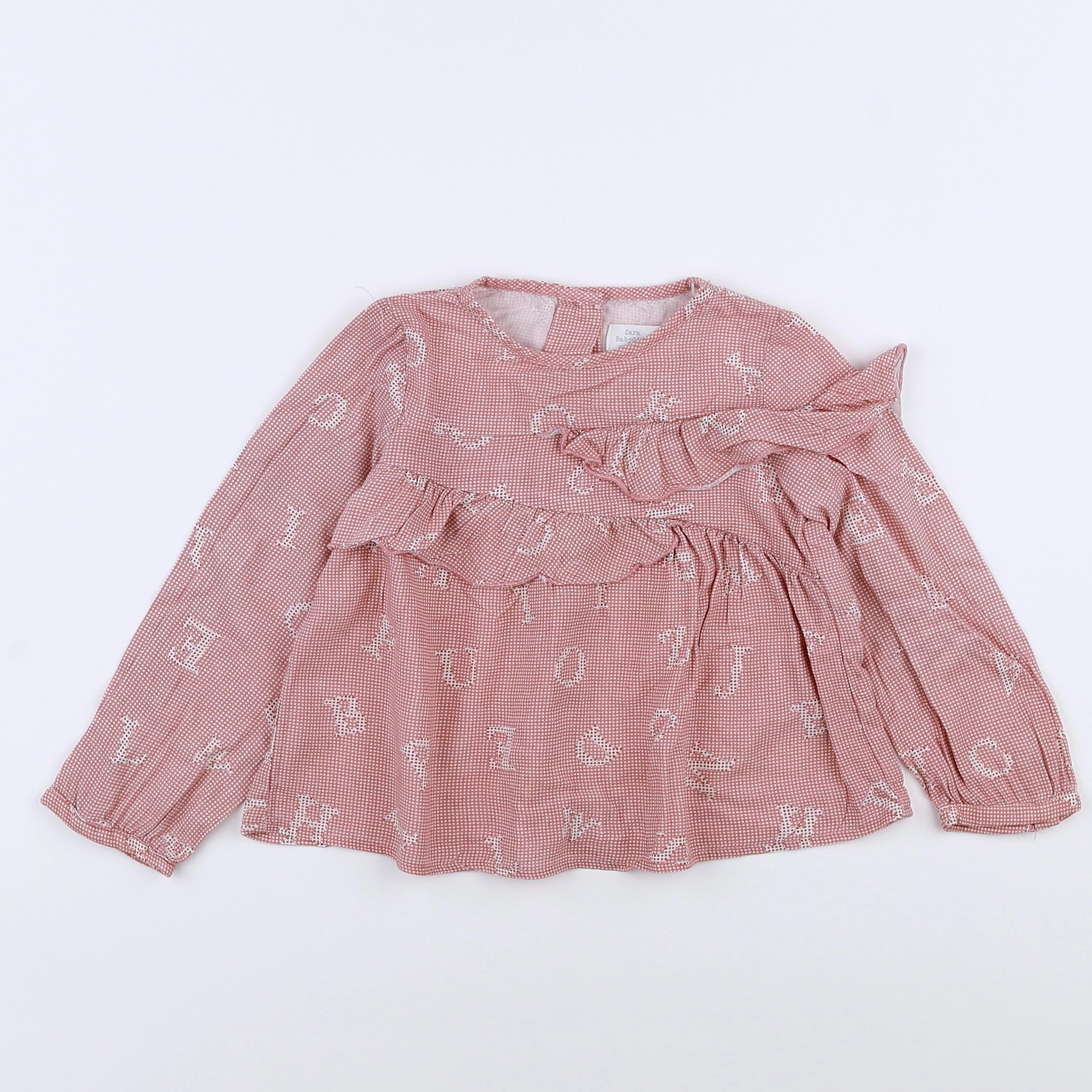 Zara - blouse rose - 12/18 mois