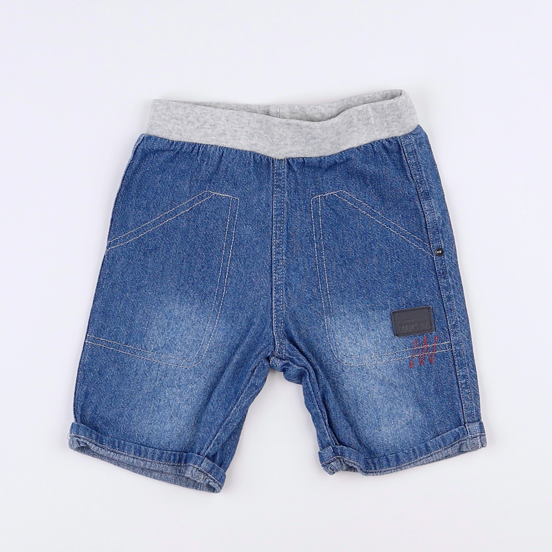 Absorba - short bleu - 12 mois