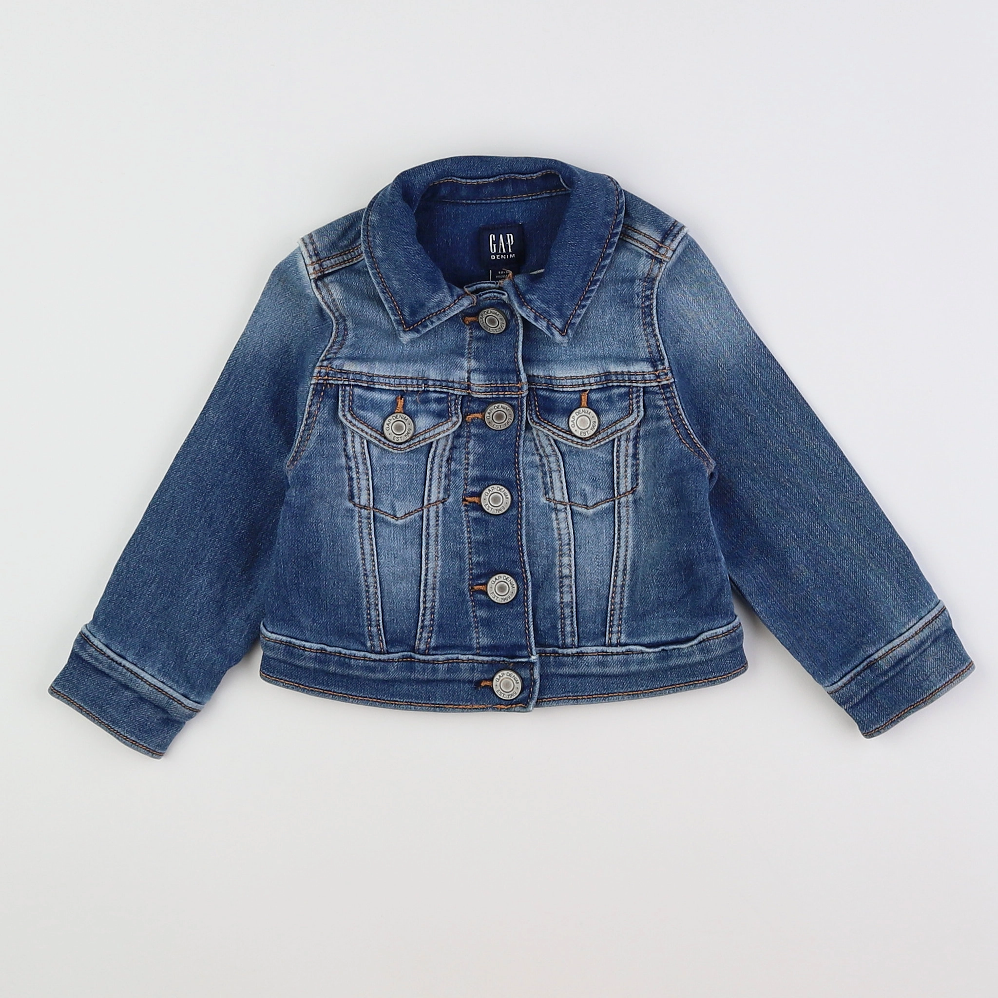 GAP - veste bleu - 12/18 mois