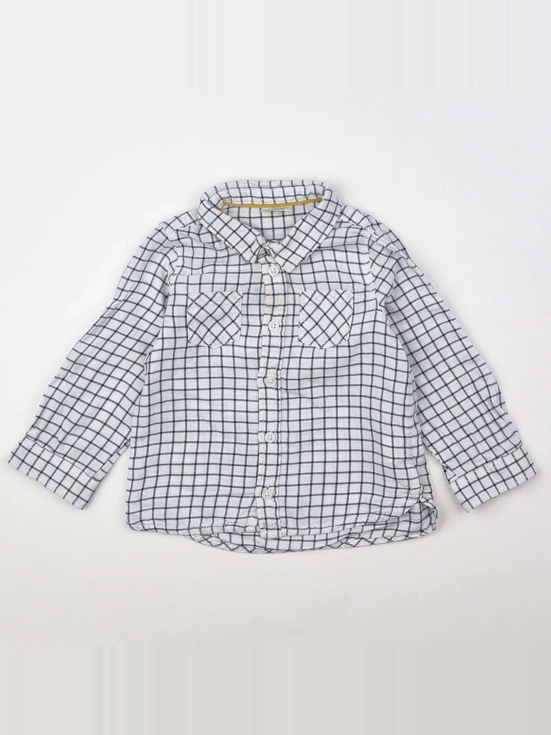 Tape à l'oeil - chemise blanc, bleu - 2 ans