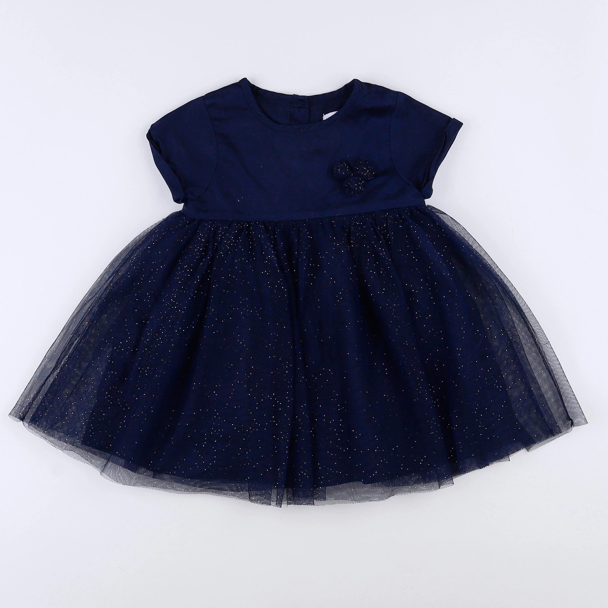Vertbaudet - robe bleu - 12 mois