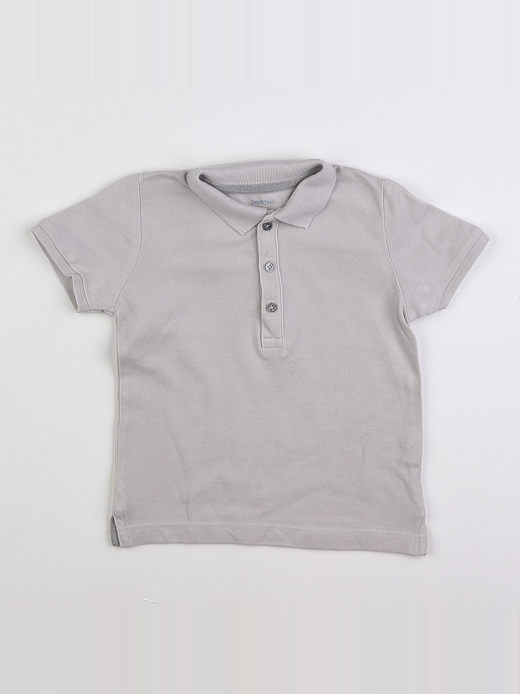 Boutchou - polo gris - 12 mois