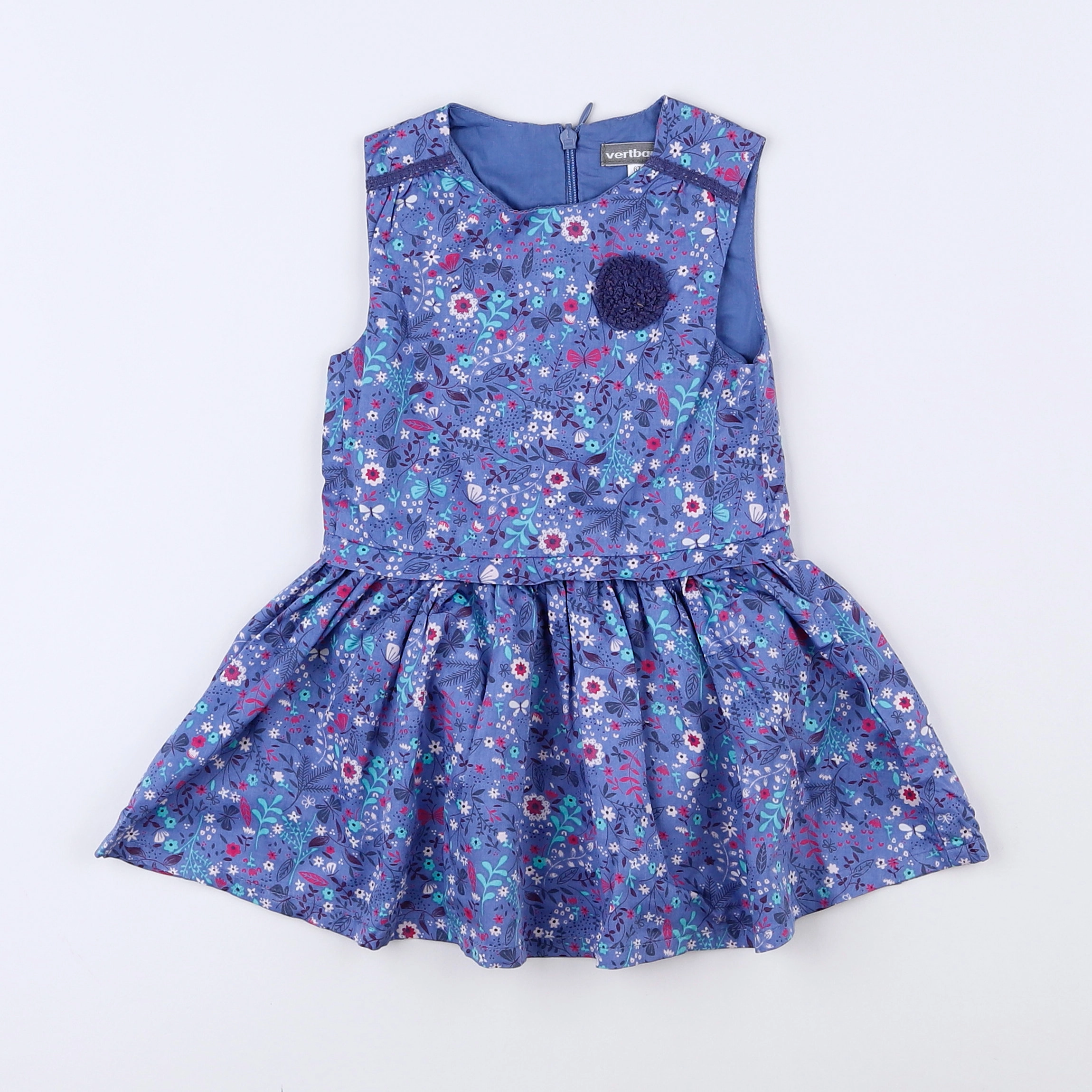 Vertbaudet - robe bleu - 6 mois
