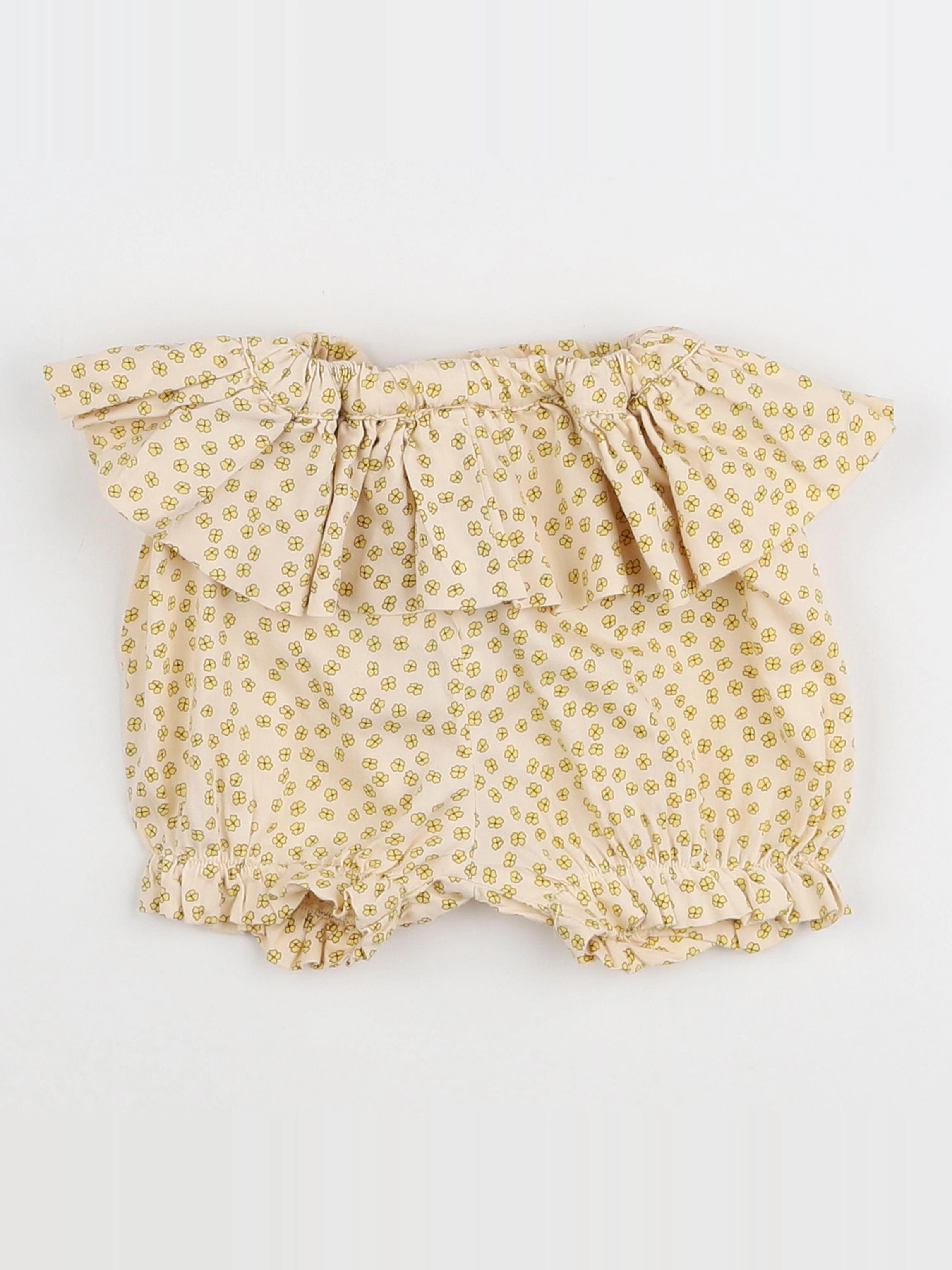 Konges slojd - short volants au dos beige - 9 mois
