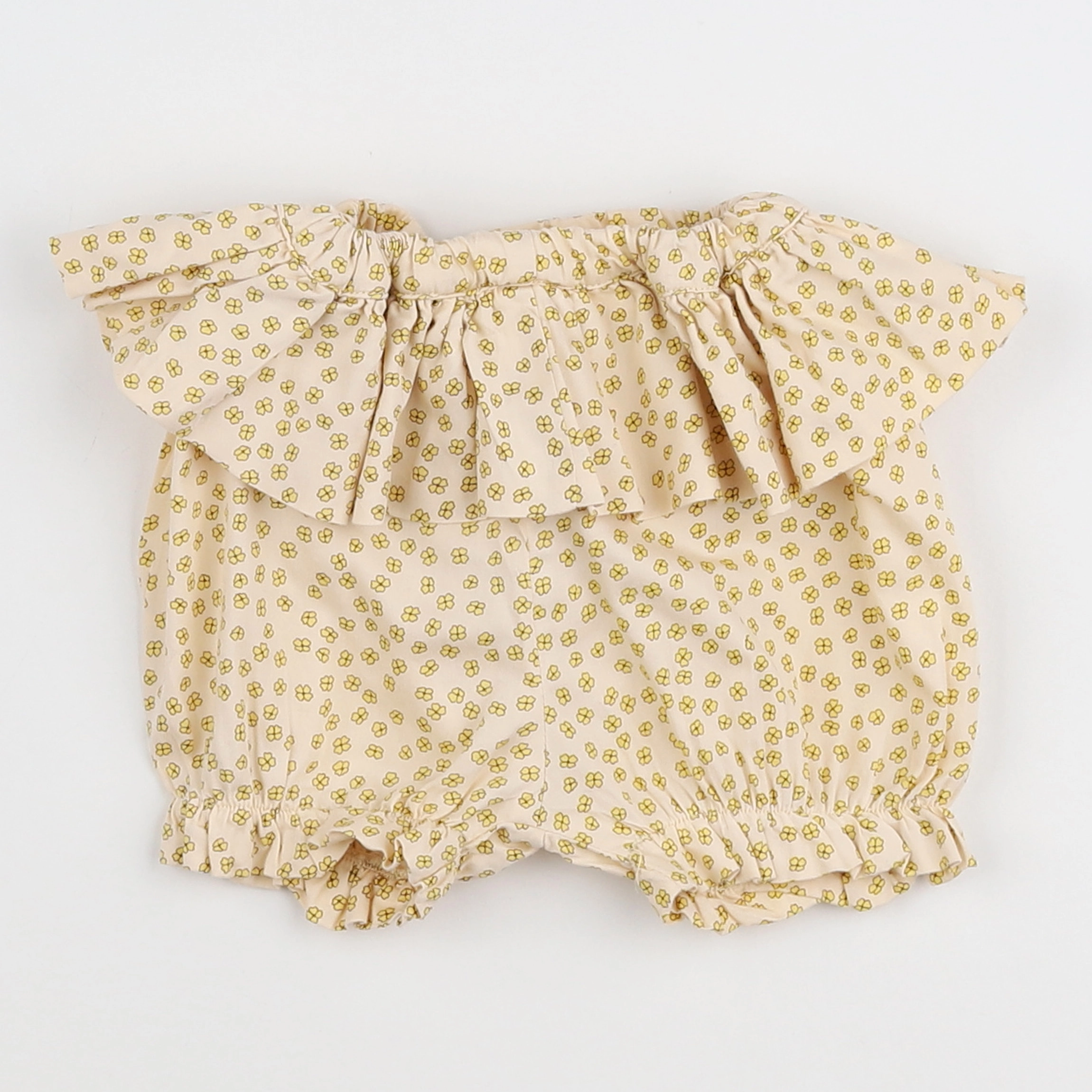 Konges slojd - short volants au dos beige - 9 mois