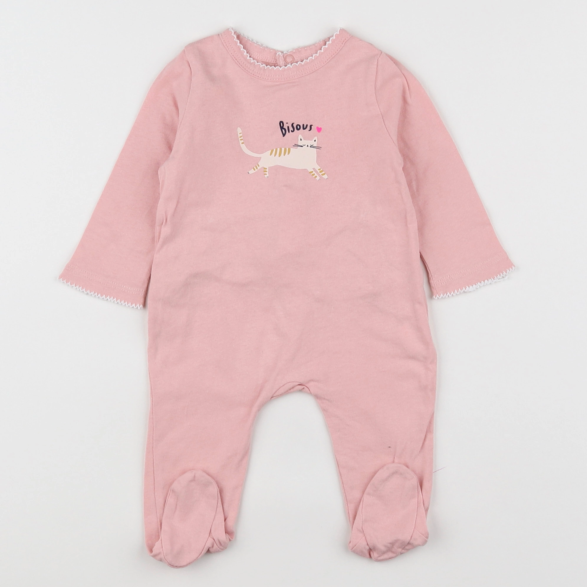 Boutchou - pyjama coton rose - 3 mois