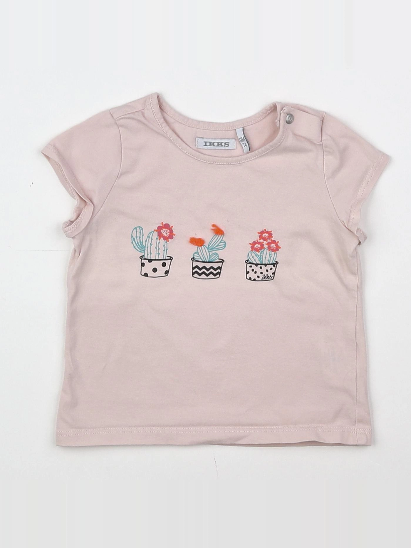 IKKS - tee-shirt rose - 12 mois