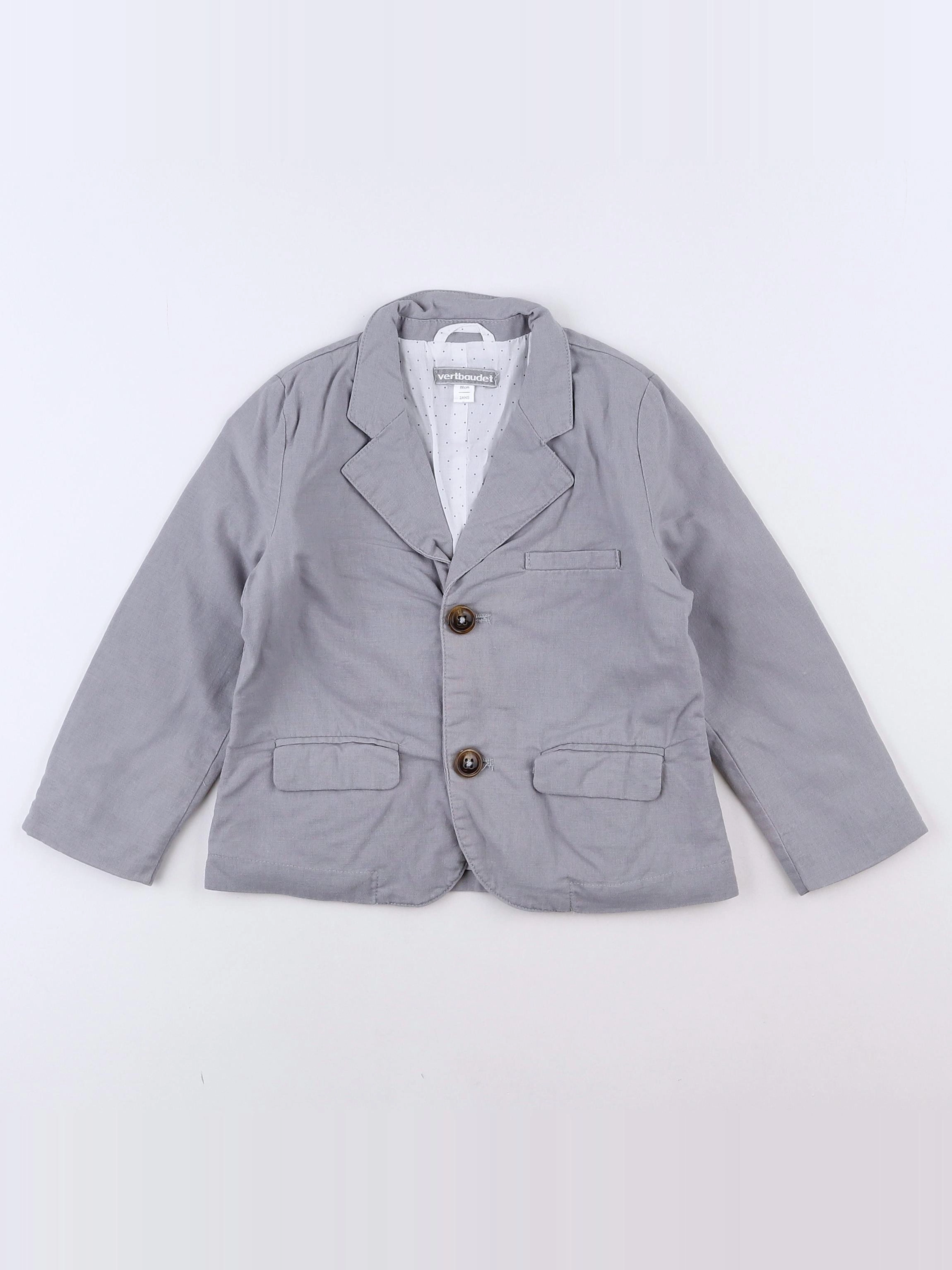 Vertbaudet - veste gris - 2 ans