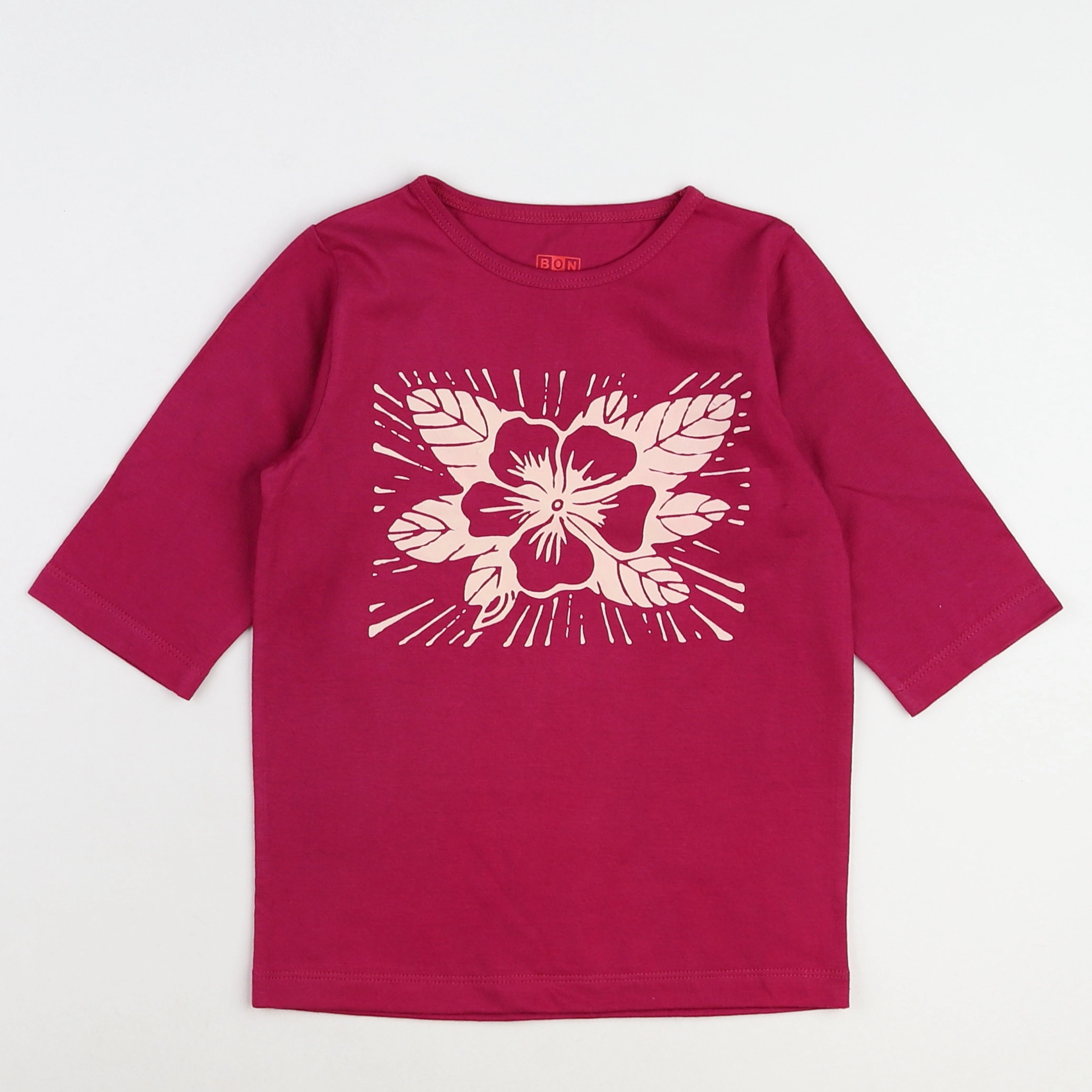 Bonton - tee-shirt rose - 6 ans