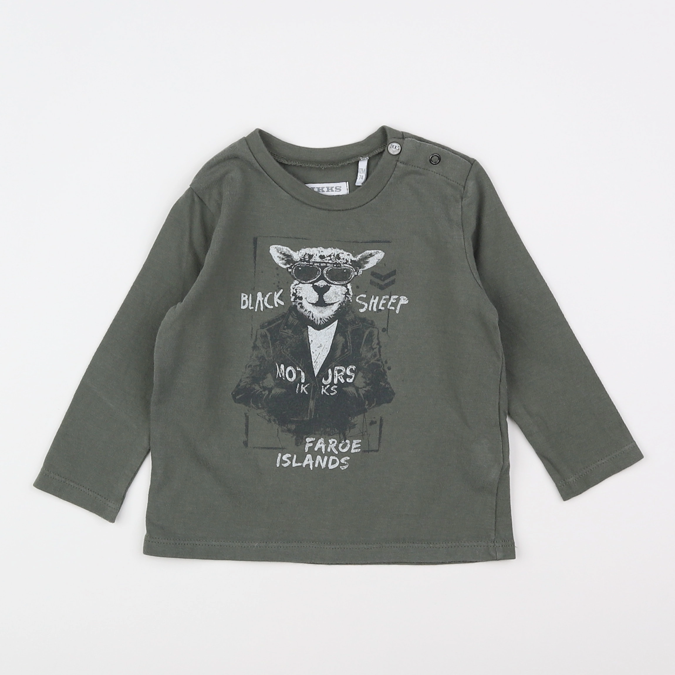 IKKS - tee-shirt vert - 12 mois