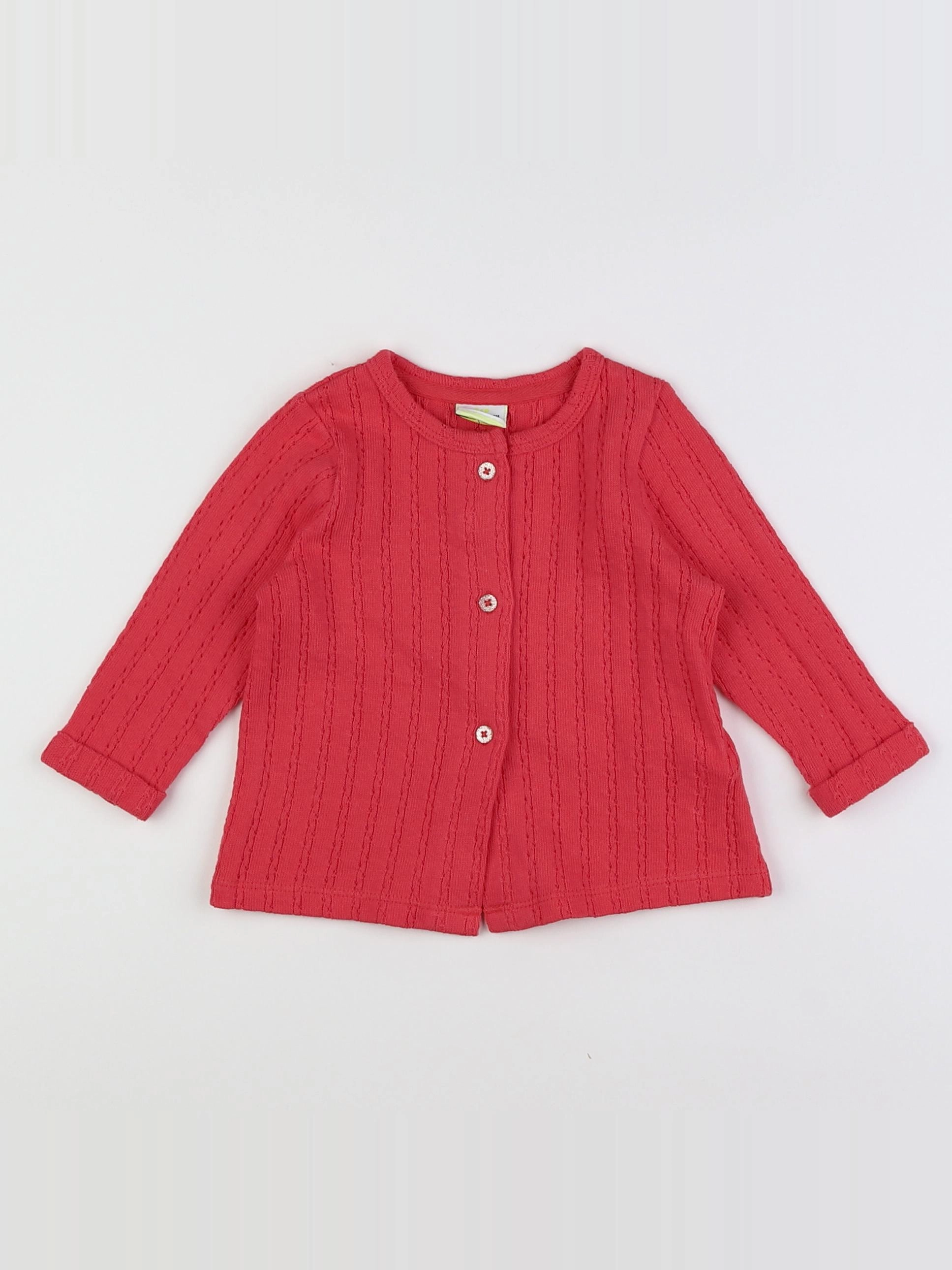 Tape à l'oeil - gilet rose - 6 mois