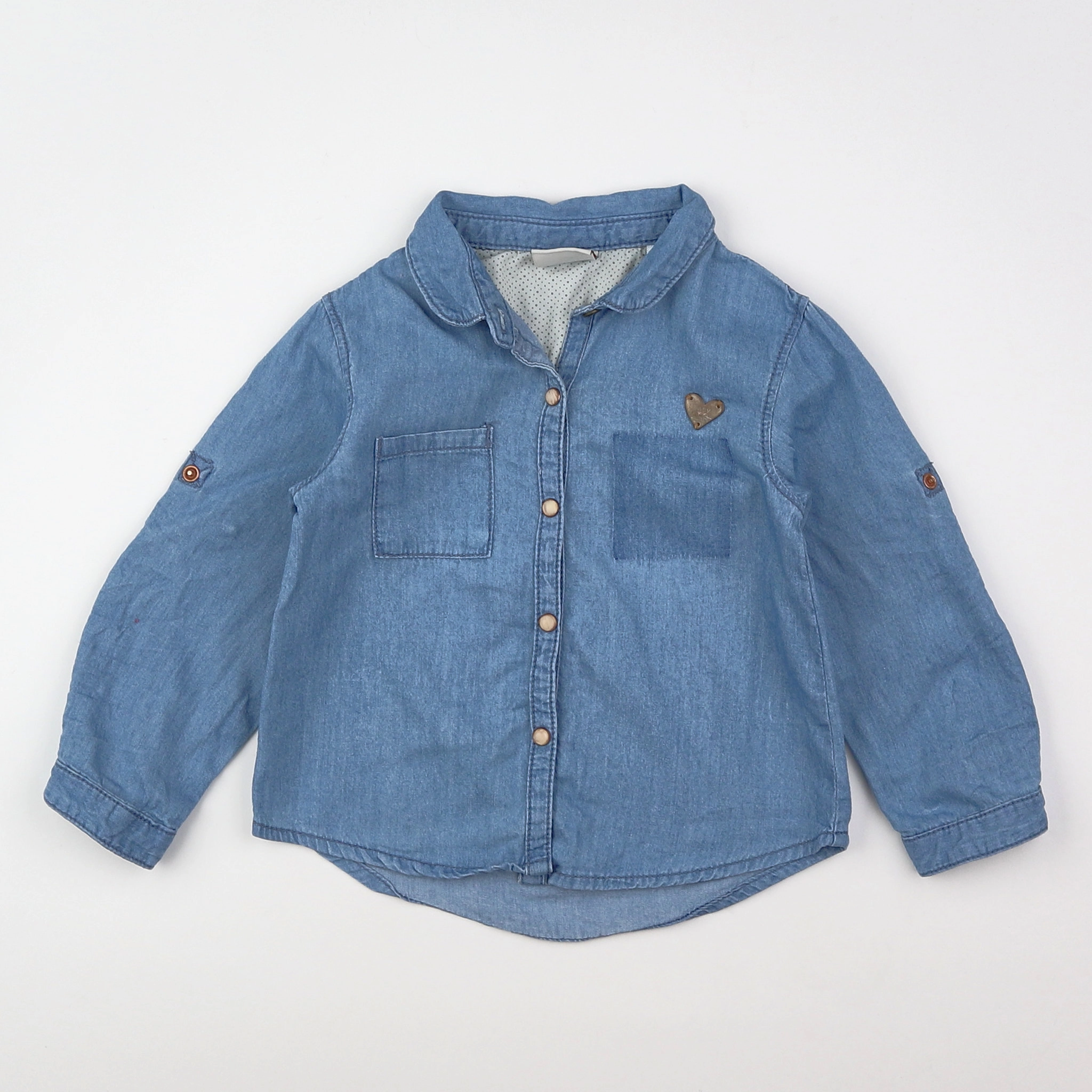 Zara - chemise bleu - 9 mois