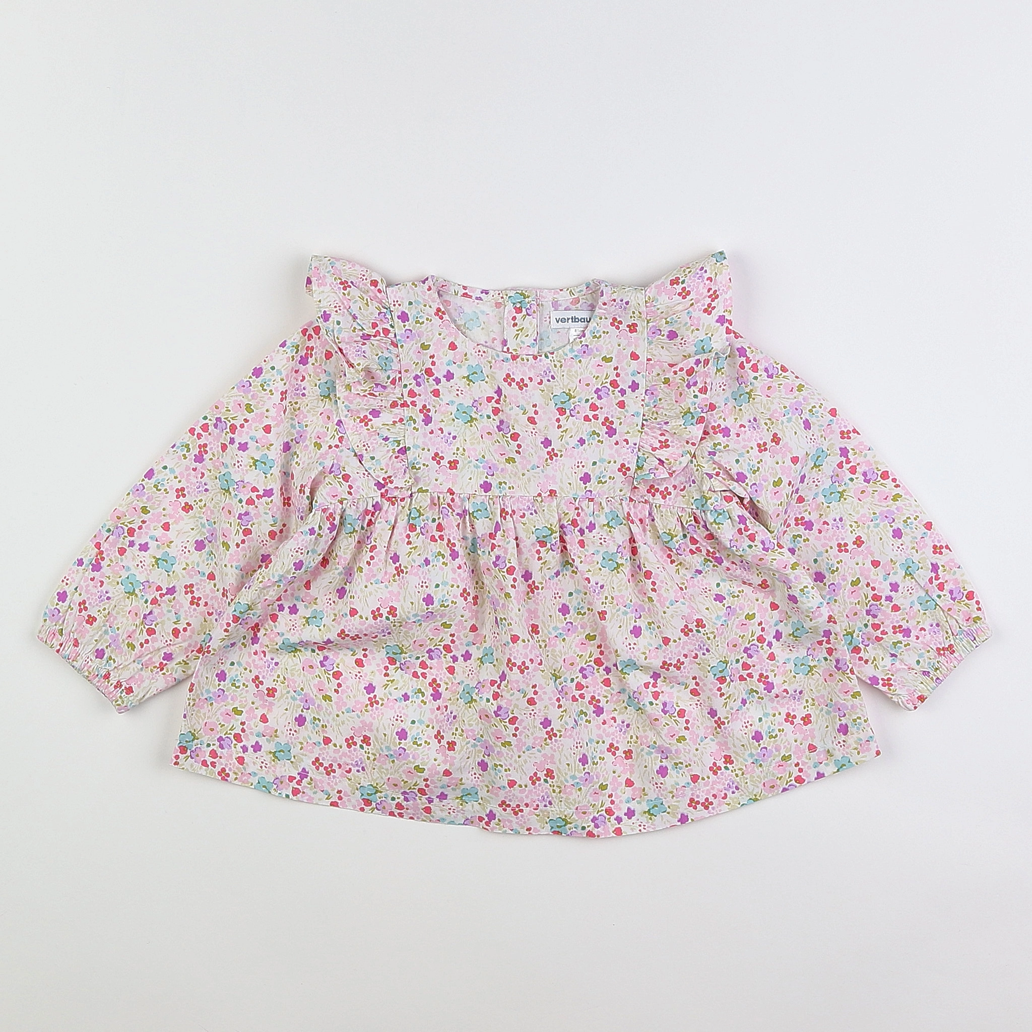 Vertbaudet - blouse multicolore - 18 mois
