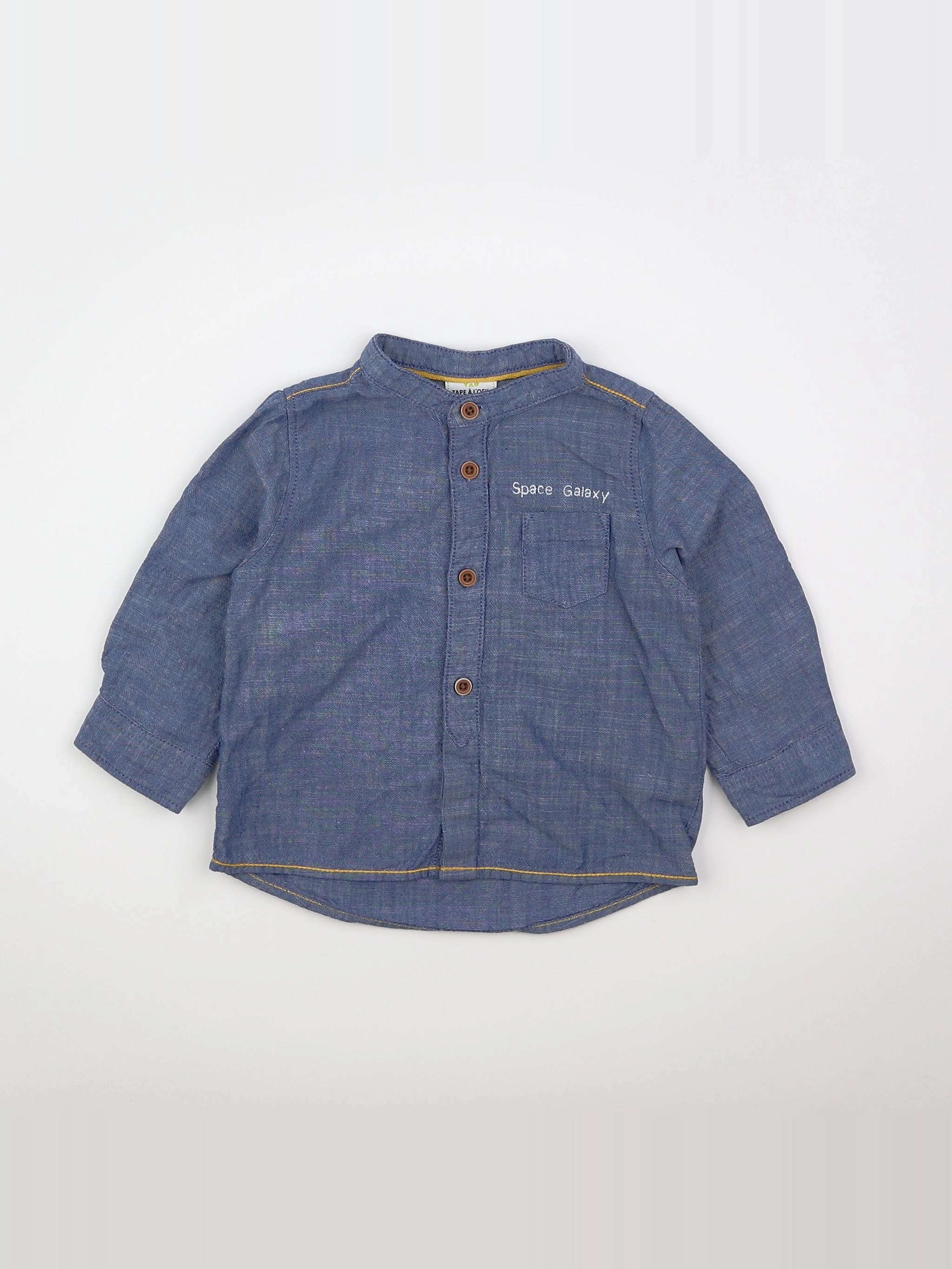 Tape à l'oeil - chemise bleu - 12 mois