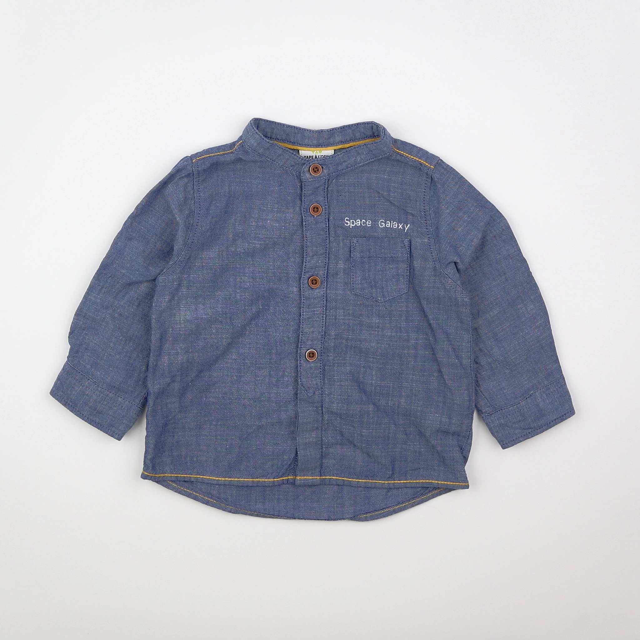 Tape à l'oeil - chemise bleu - 12 mois