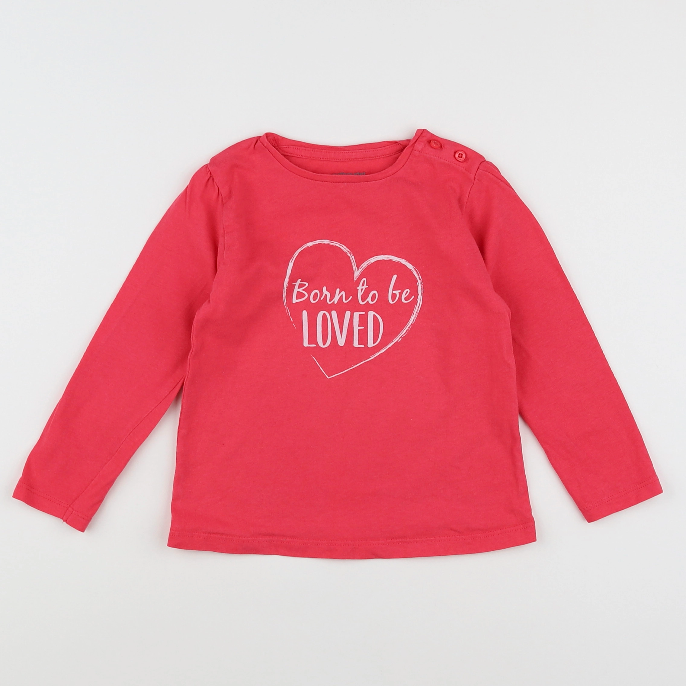 Vertbaudet - tee-shirt rose - 2 ans