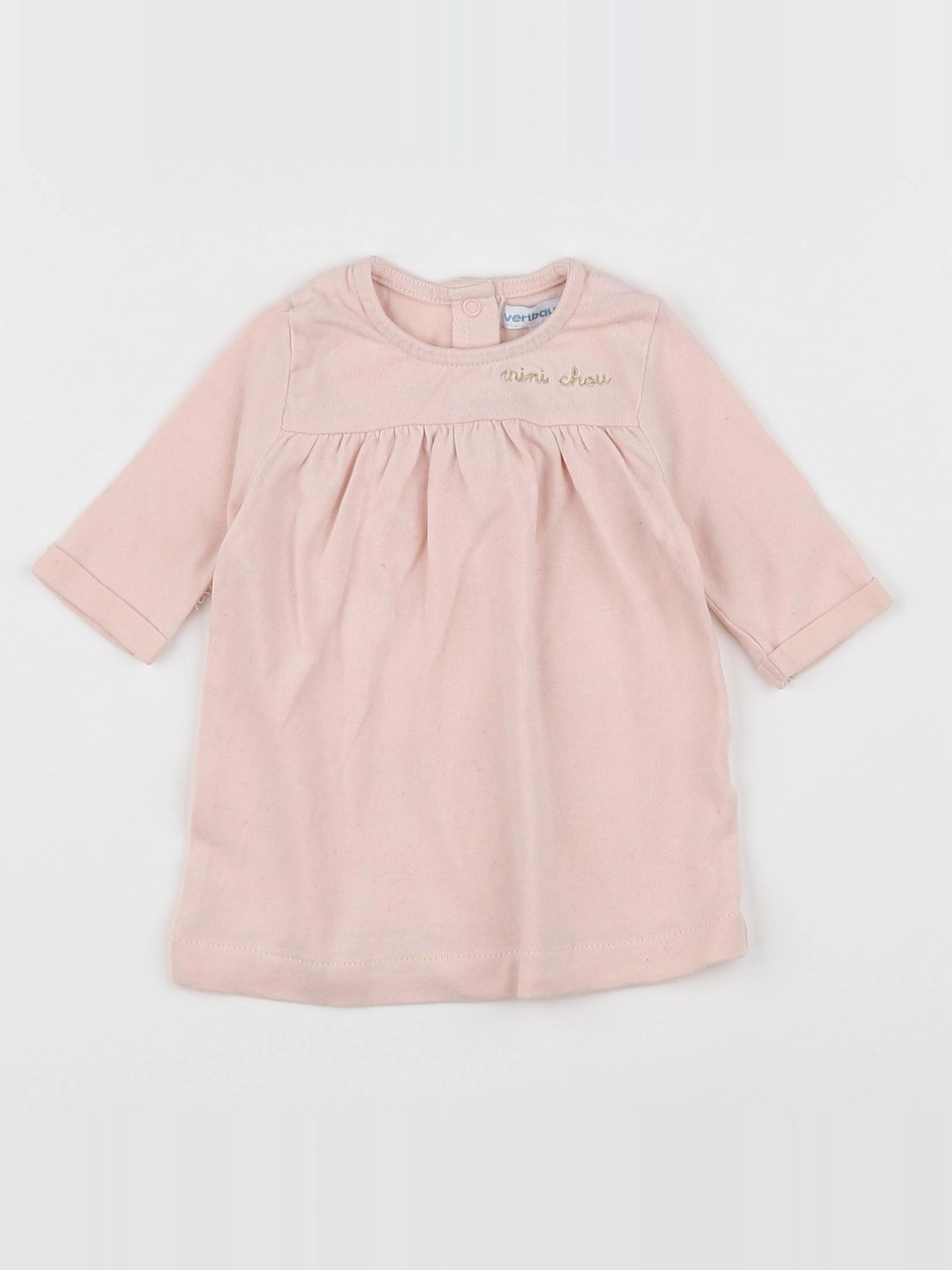 Vertbaudet - robe rose - 1 mois