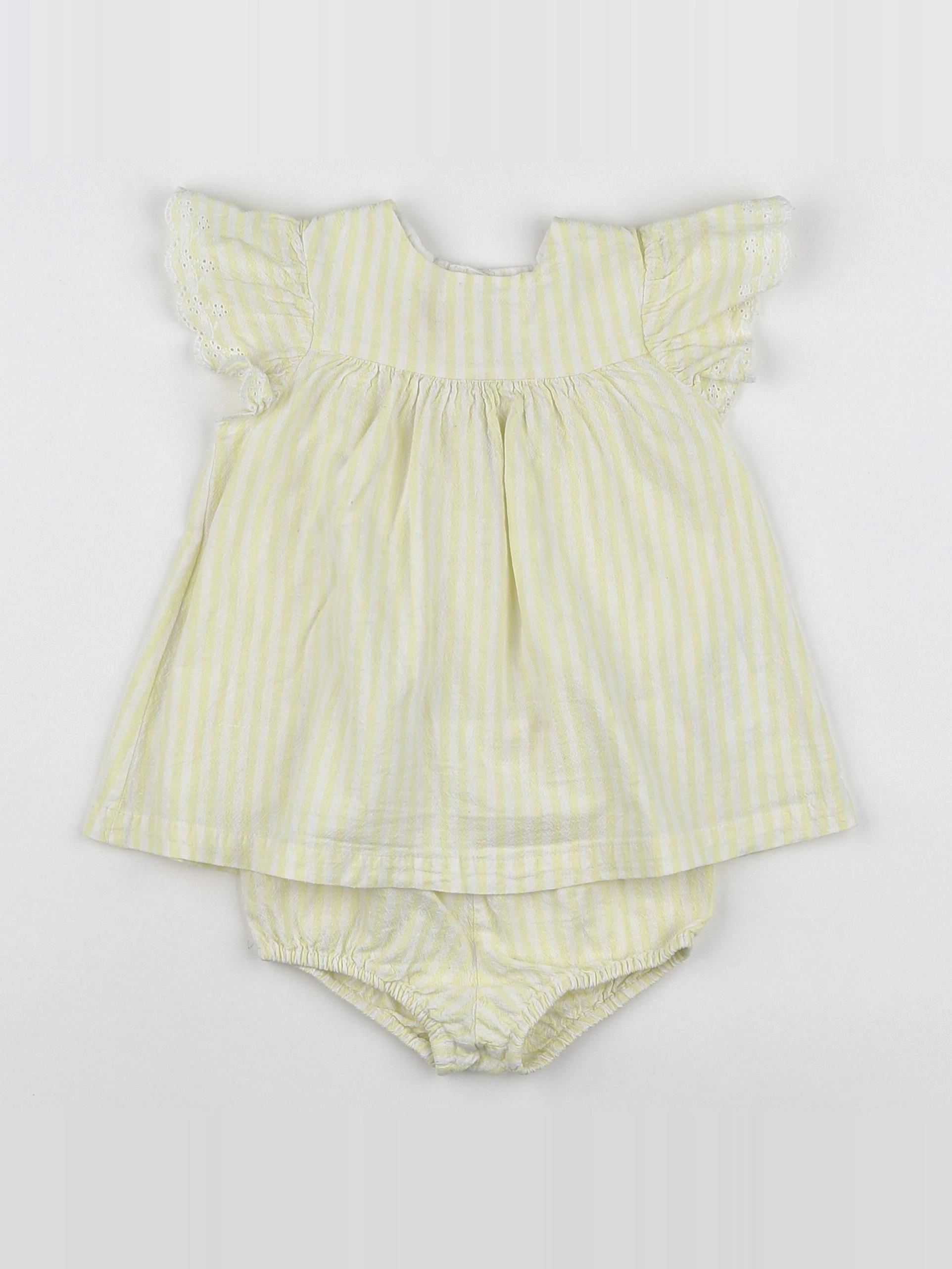 Vertbaudet - robe jaune - 9 mois