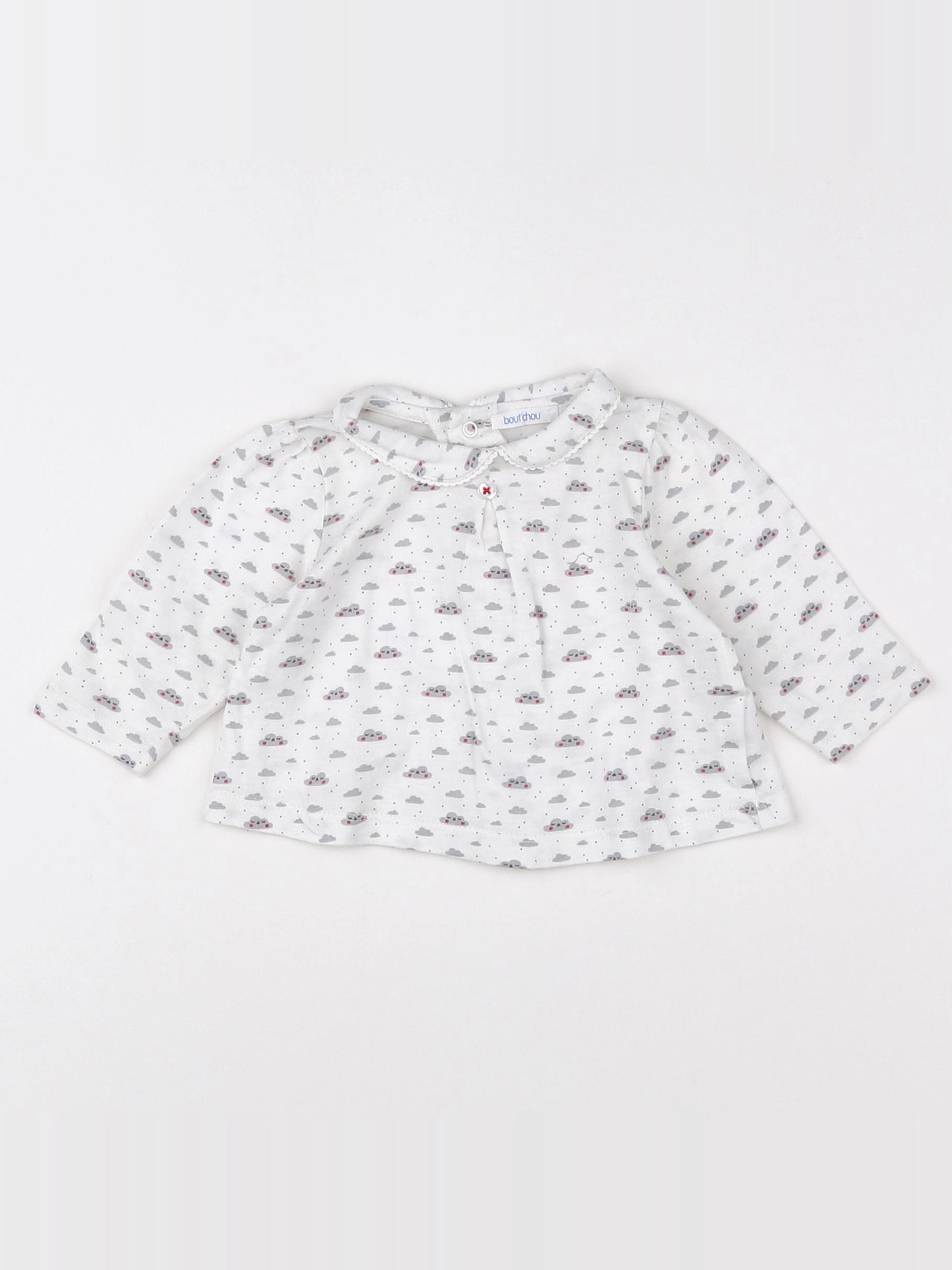 Boutchou - tee-shirt blanc - 3 mois