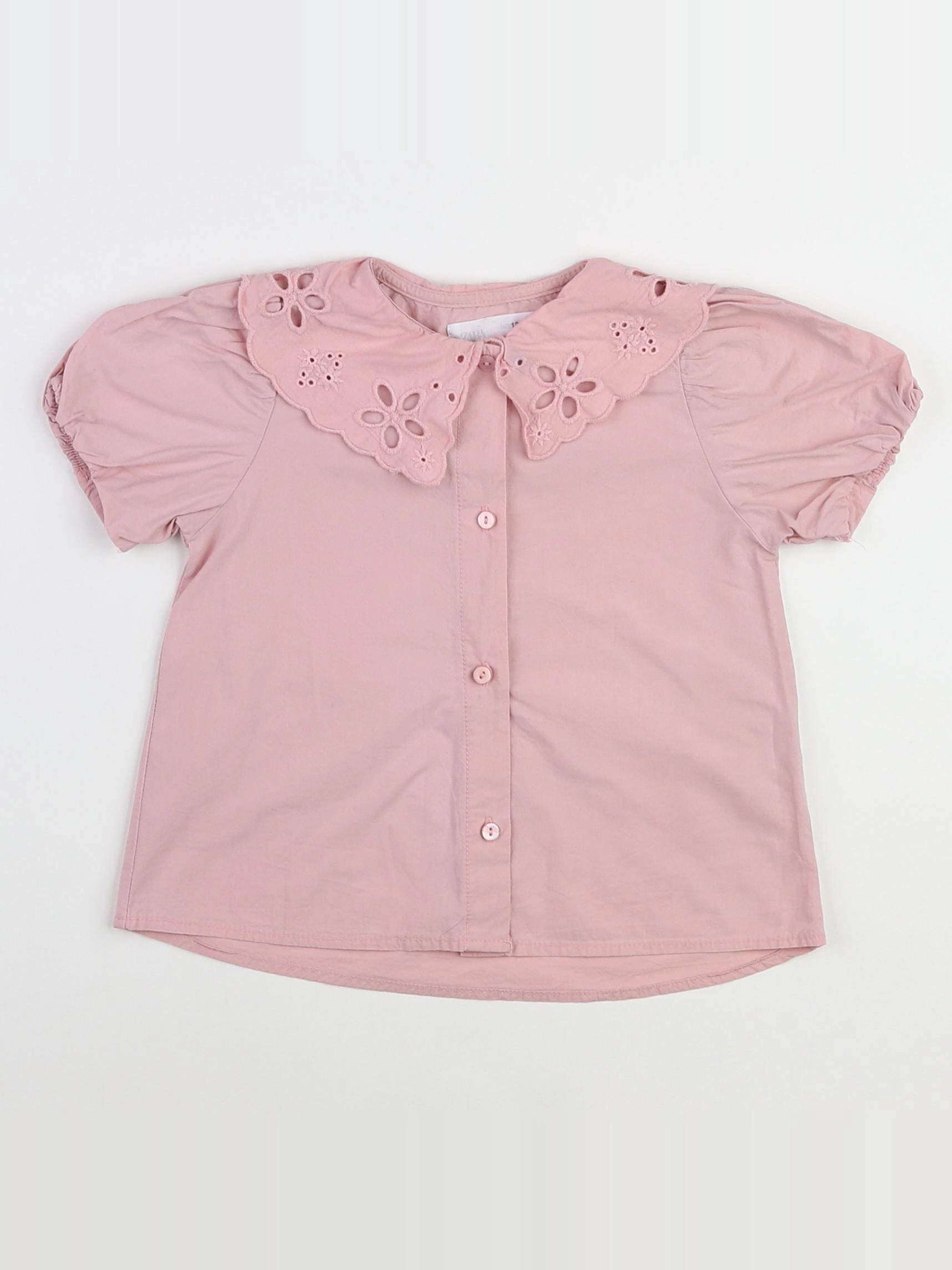 Zara - blouse rose - 12/18 mois