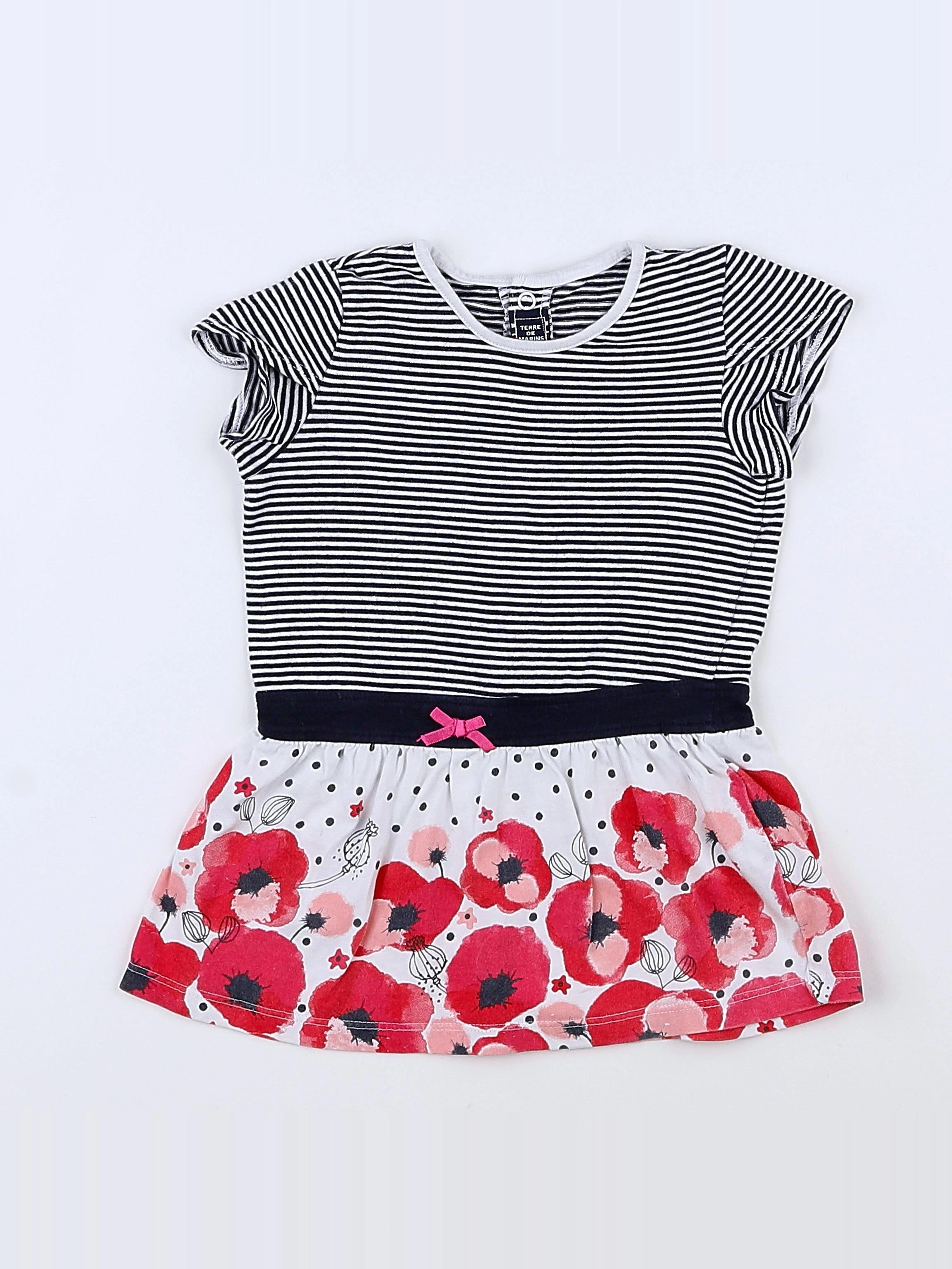 Terre de marins - robe bleu - 12 mois