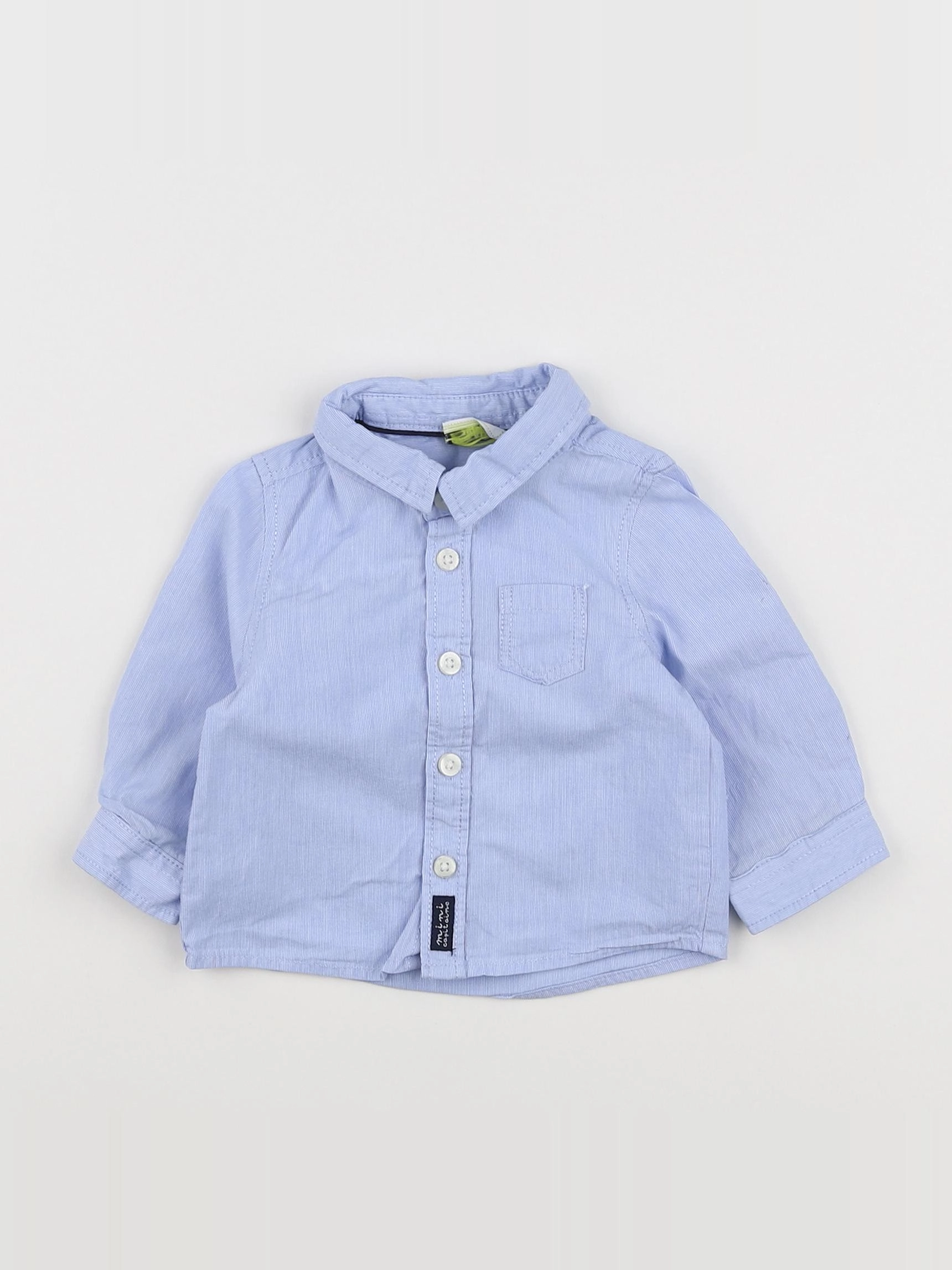 Tape à l'oeil - chemise bleu - 3 mois