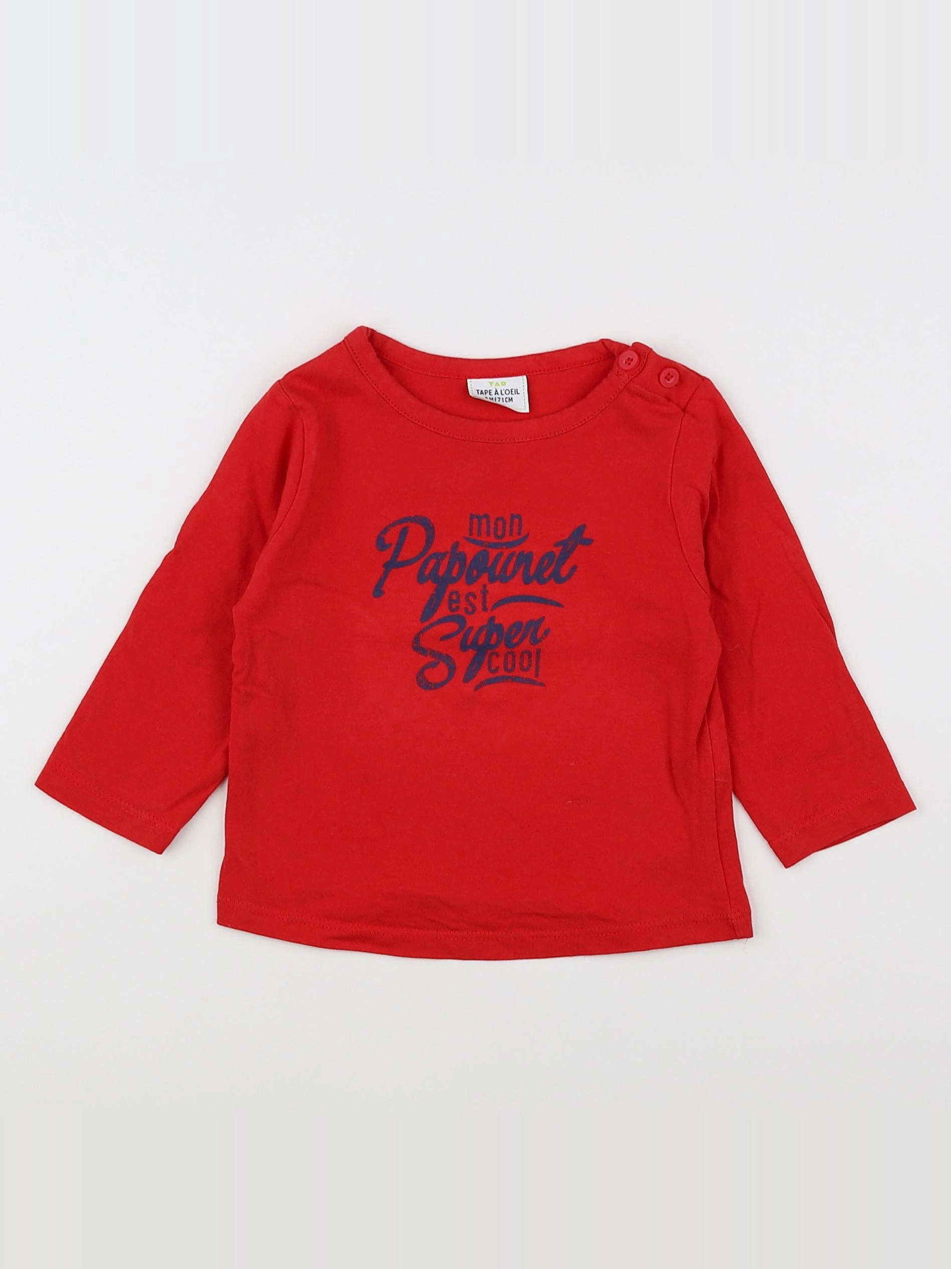 Tape à l'oeil - tee-shirt rouge - 9 mois
