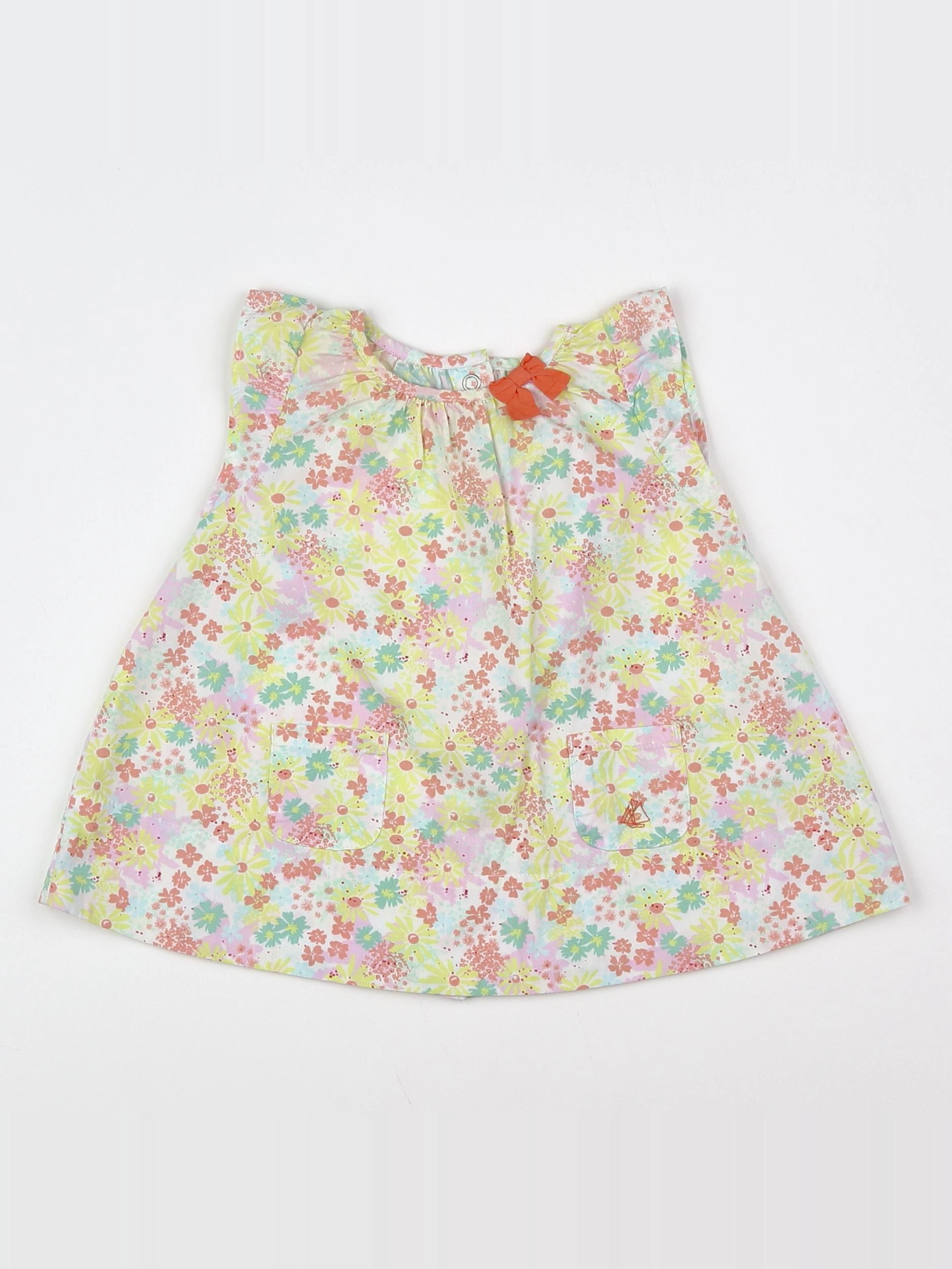 Petit Bateau - robe multicolore - 3 mois