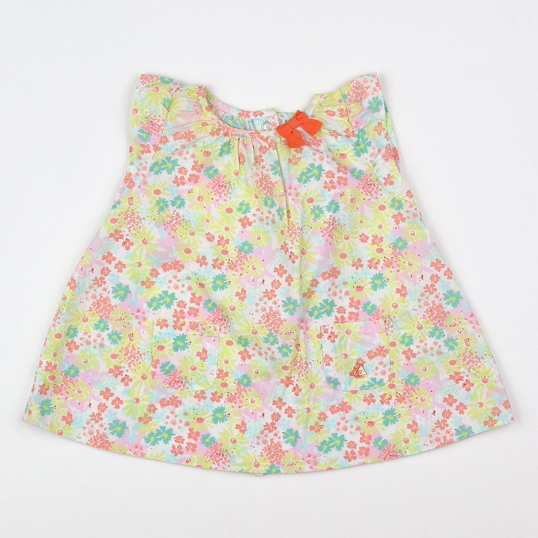 Petit Bateau - robe multicolore - 3 mois