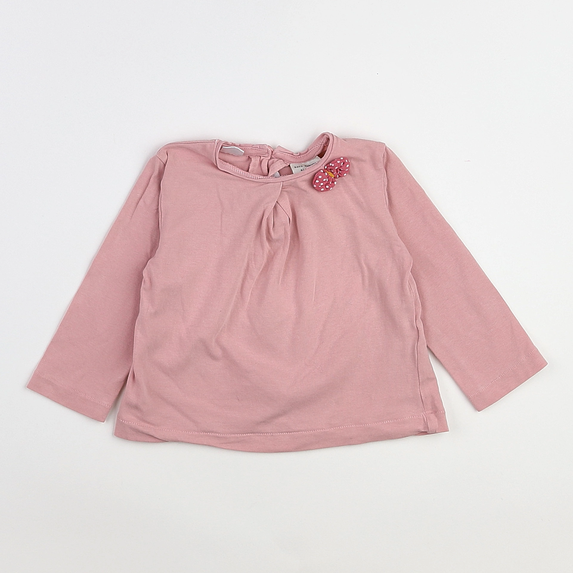 Zara - tee-shirt rose - 9/12 mois