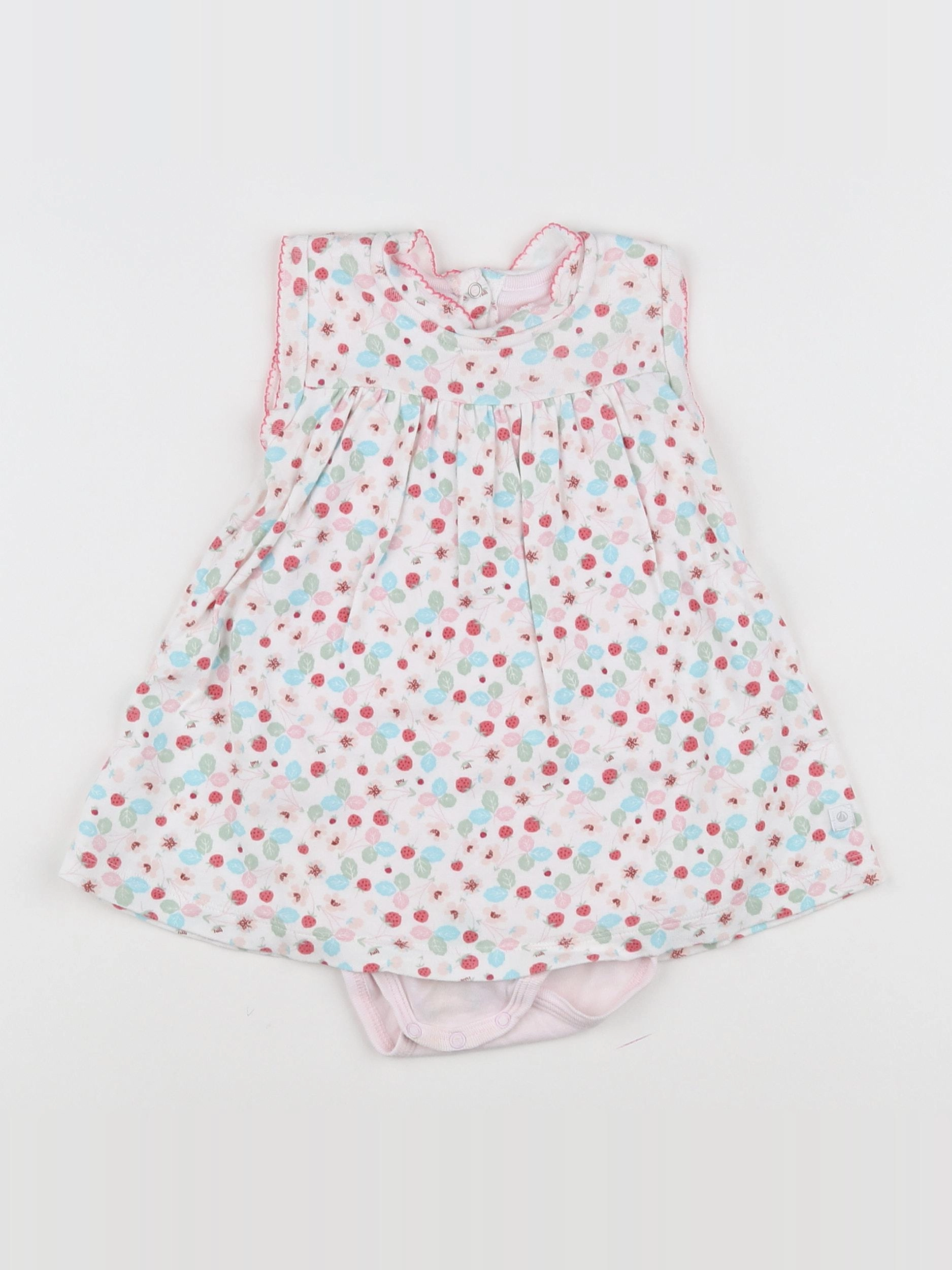 Petit Bateau - robe multicolore - 12 mois