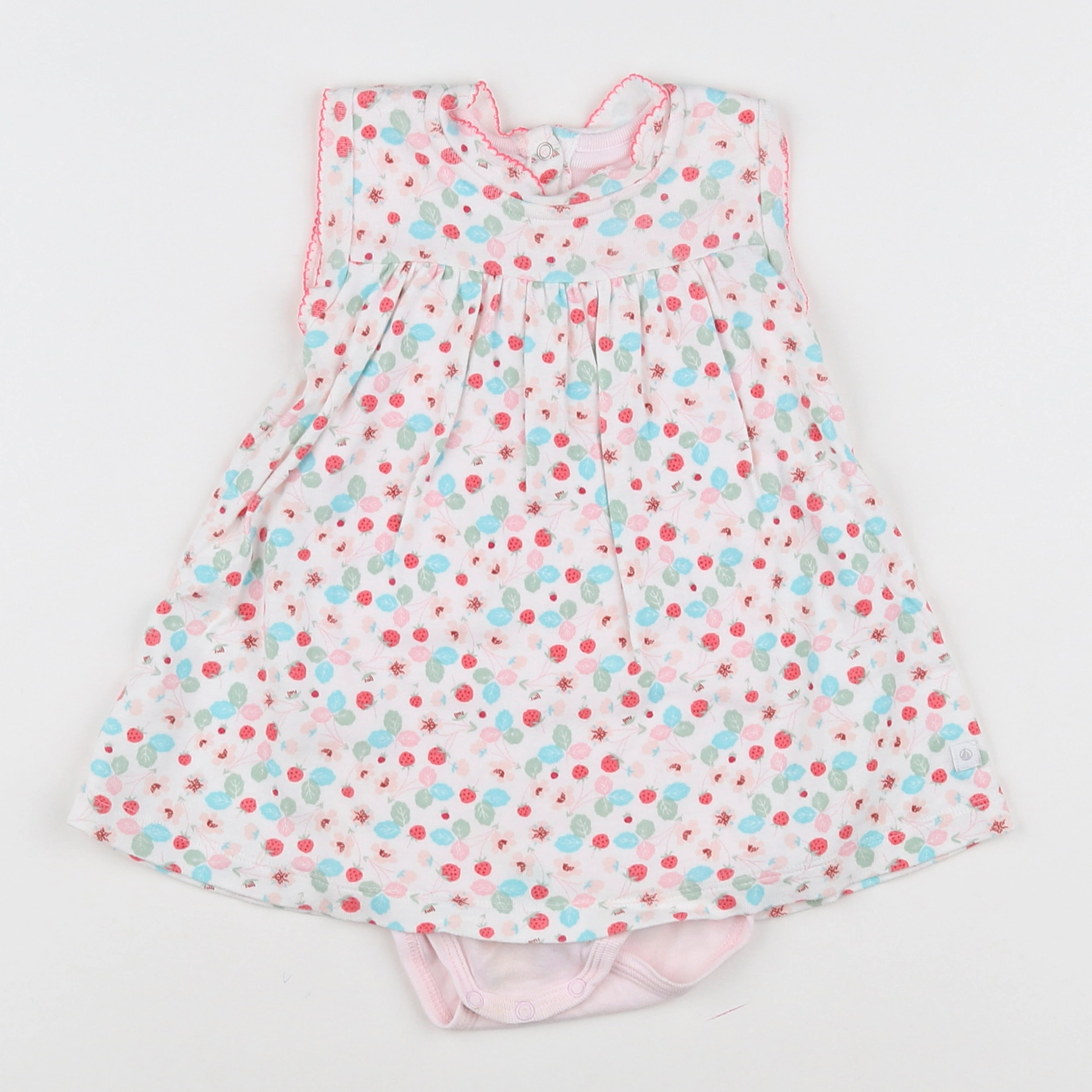 Petit Bateau - robe multicolore - 12 mois