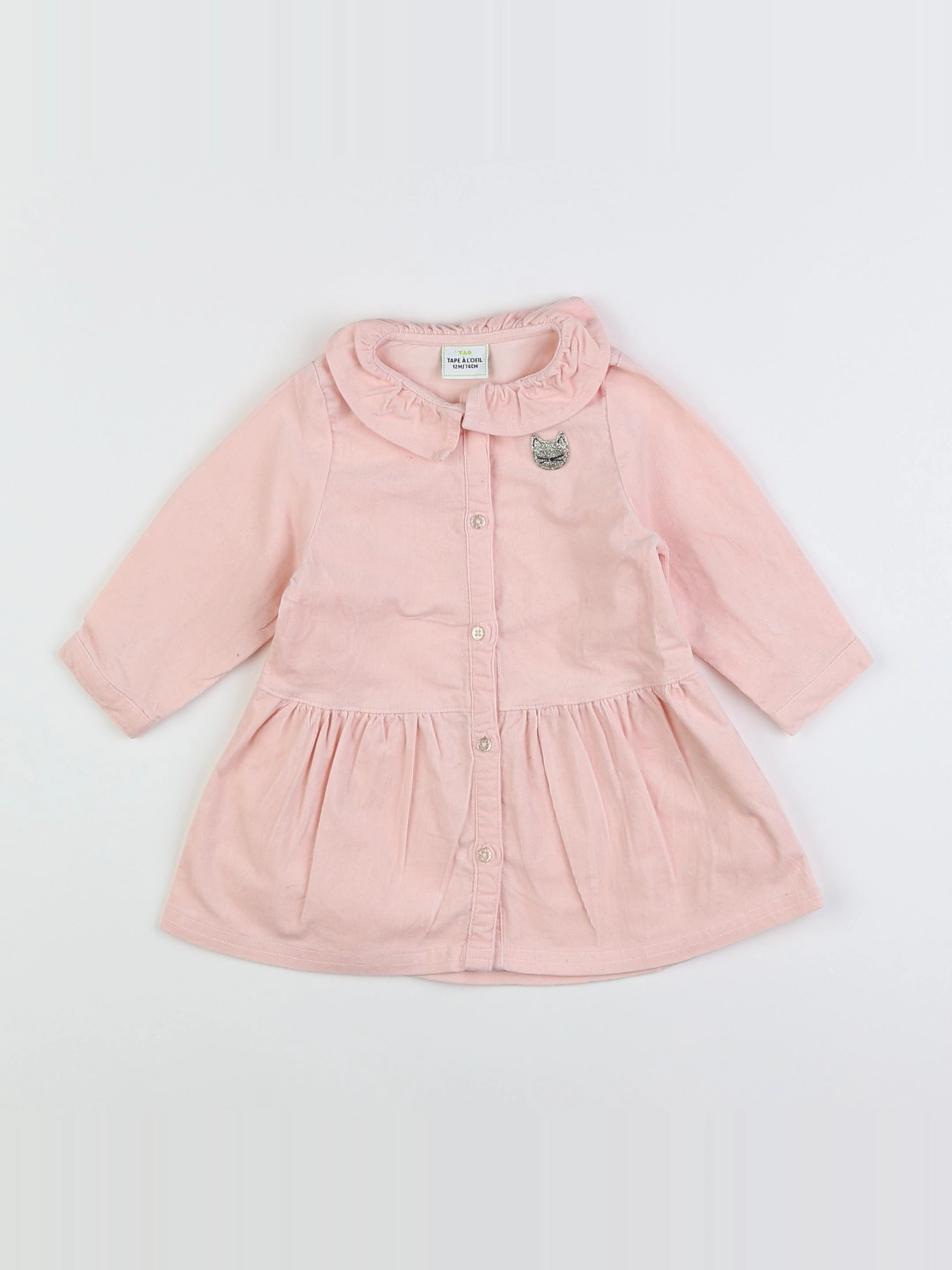 Tape à l'oeil - robe rose - 12 mois