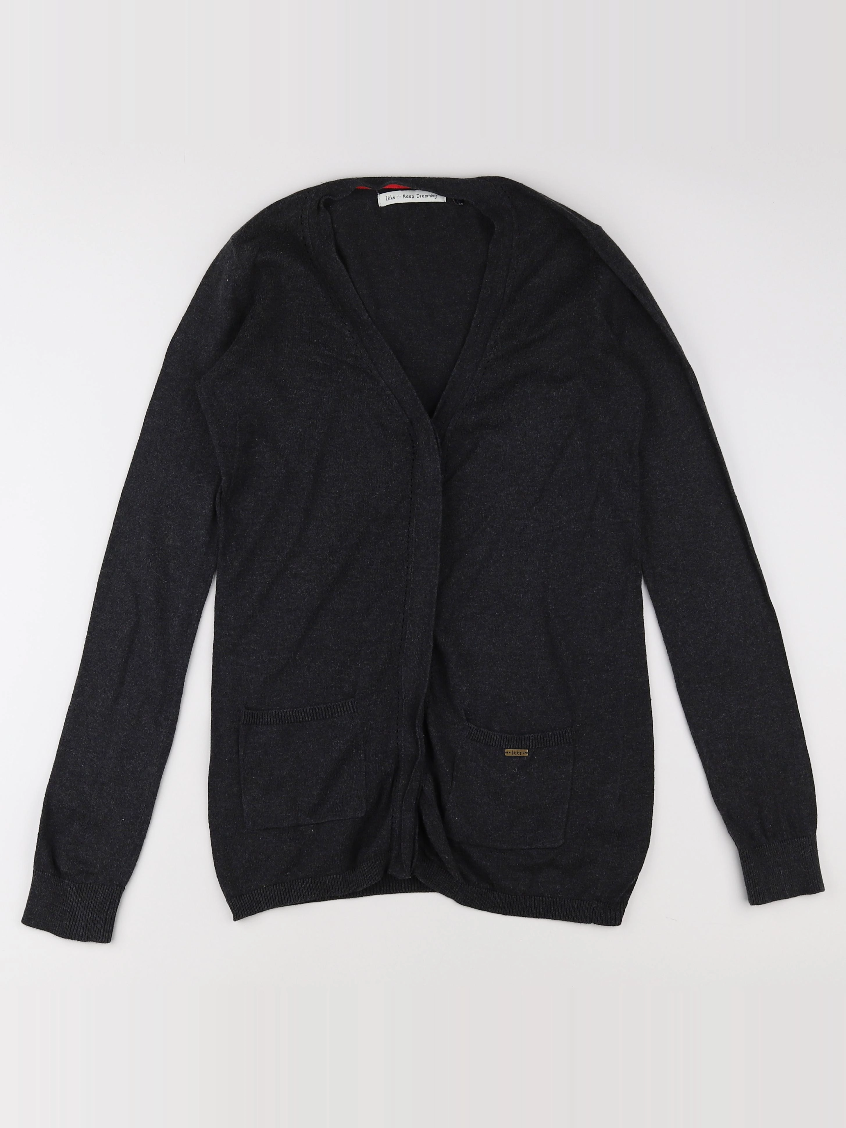 IKKS - gilet gris - 12 ans