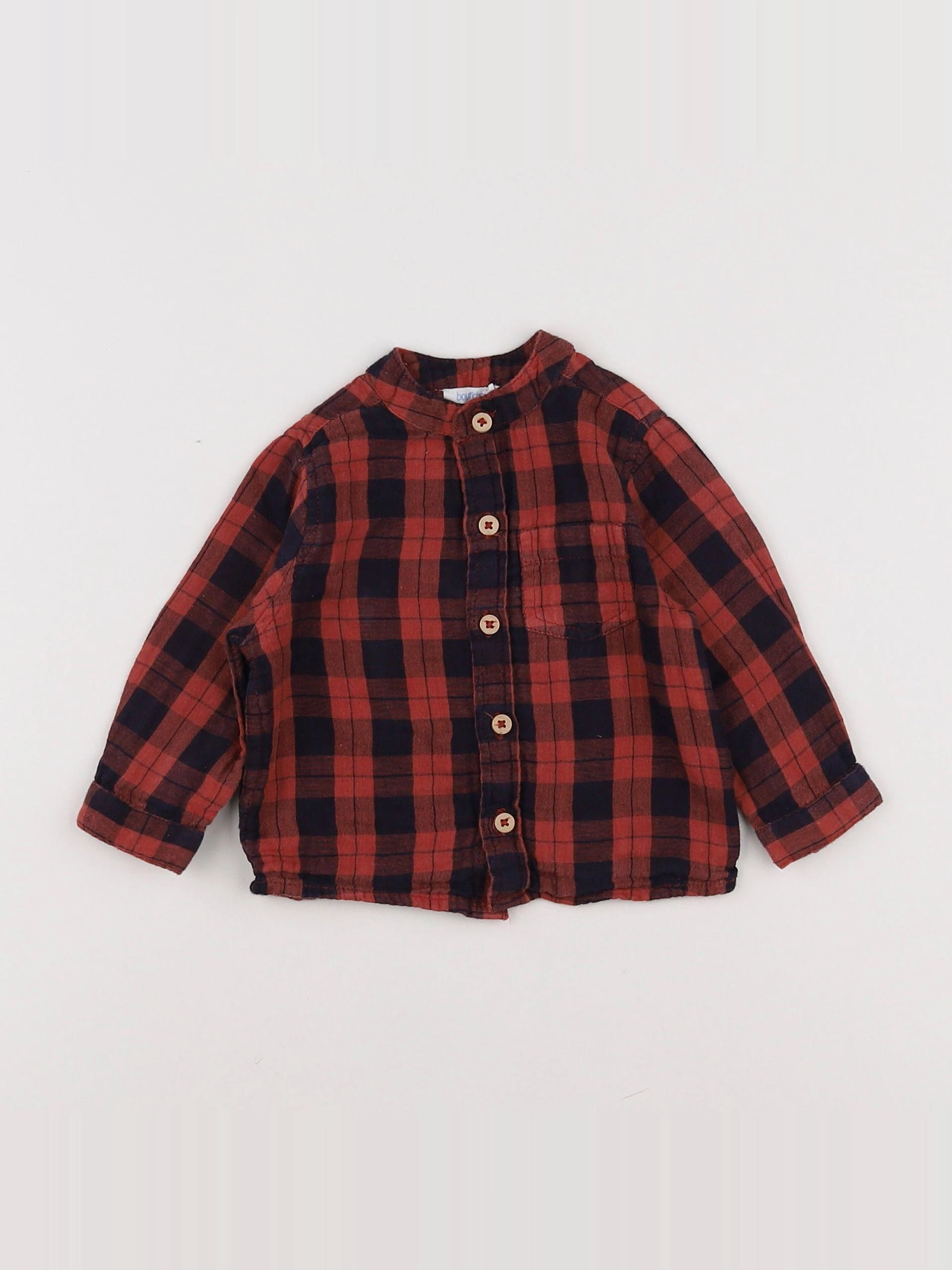Boutchou - chemise rouge - 6 mois