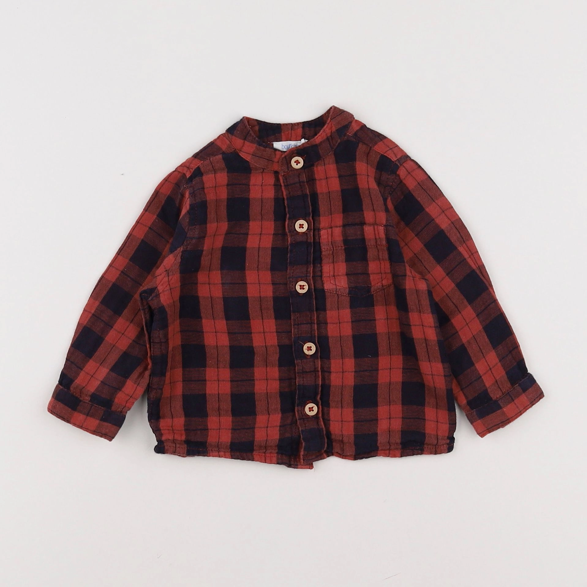 Boutchou - chemise rouge - 6 mois