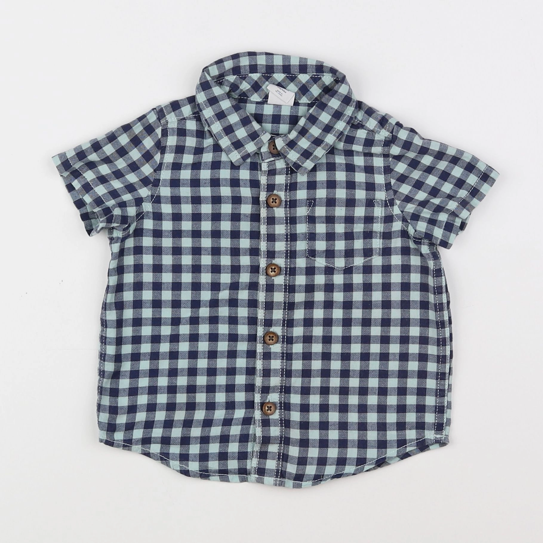 GAP - chemise bleu - 6/12 mois